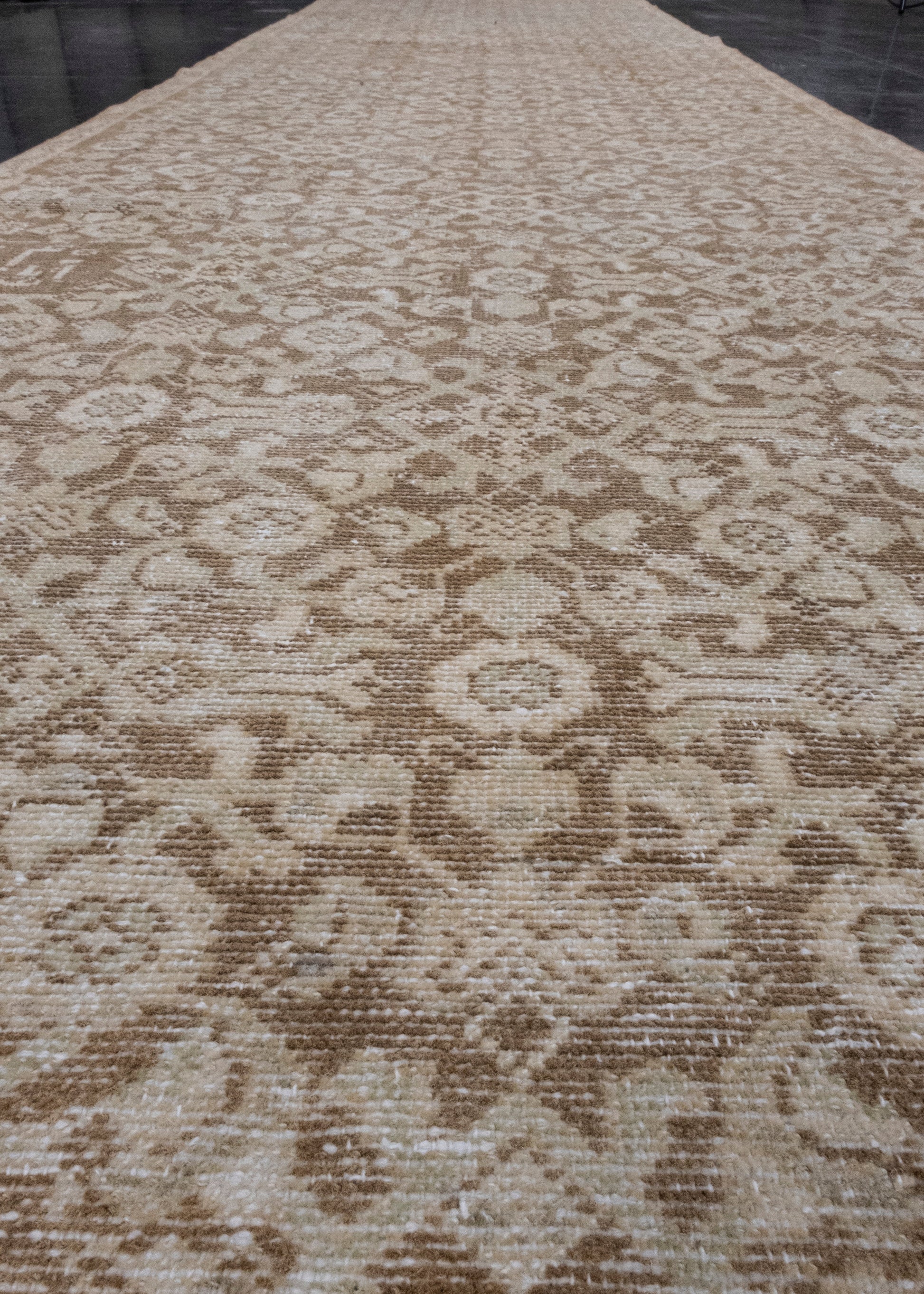 Turkish Vintage Anatolian Runner Rug 3'2" x 12'1" #16910