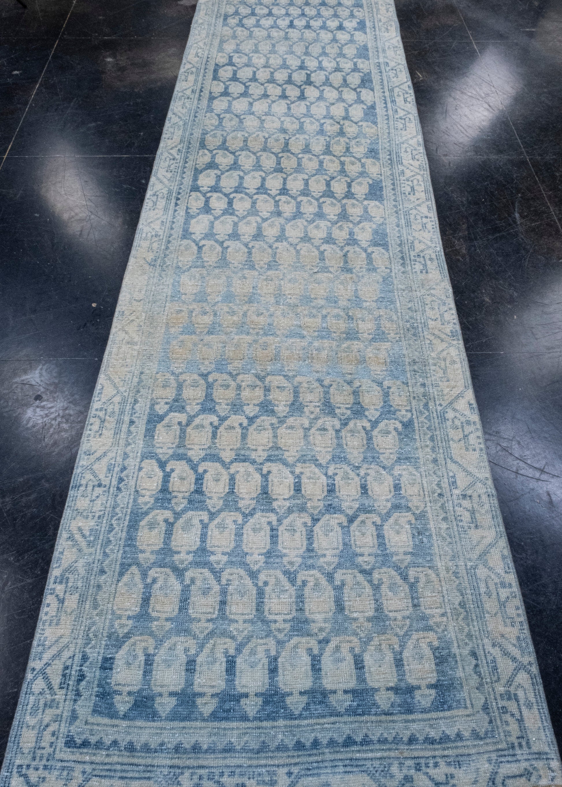 Turkish Vintage Anatolian Runner Rug 3'1" x 12'7" #16909