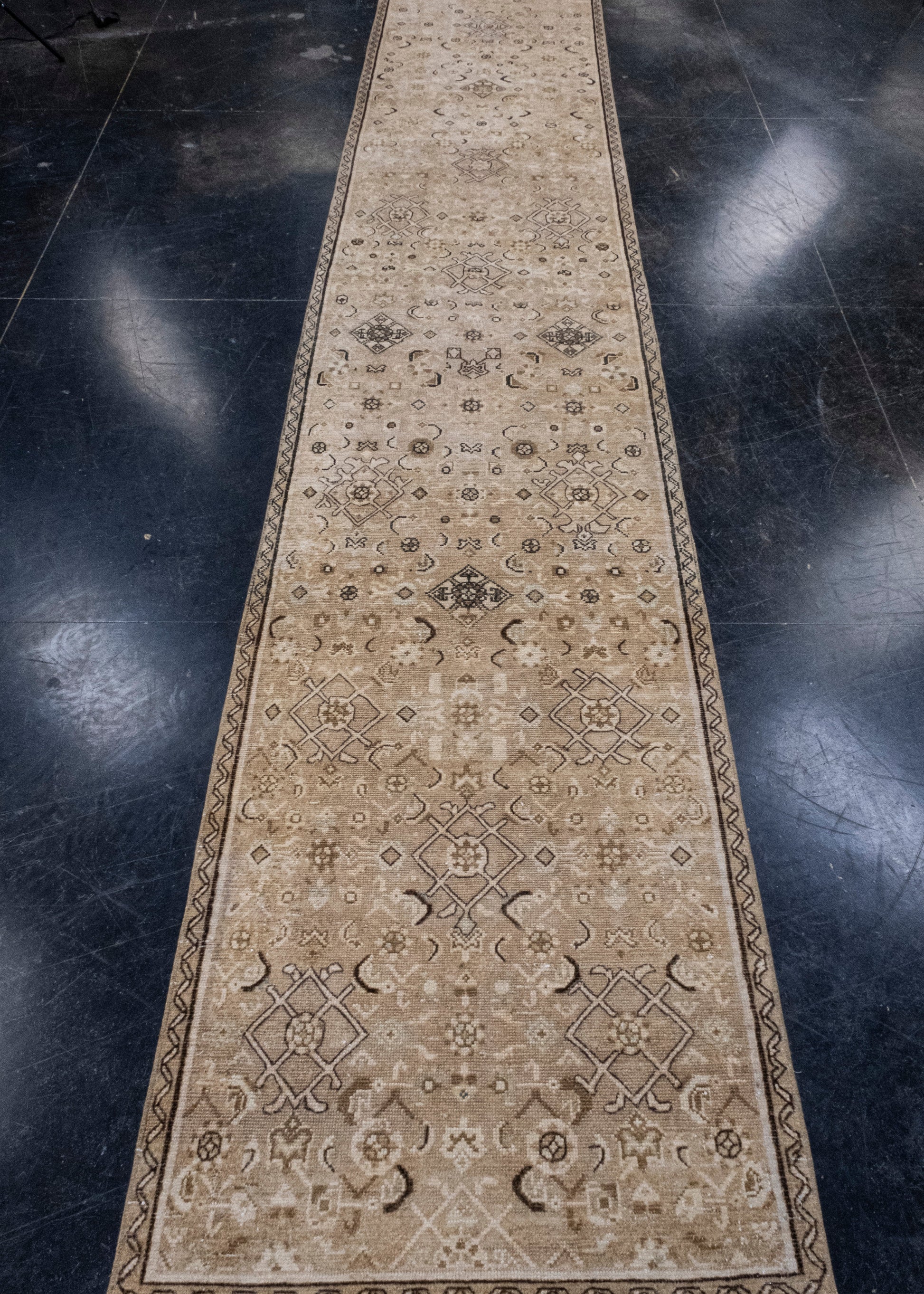 Turkish Vintage Anatolian Runner Rug 2'6" x 12'4" #16908
