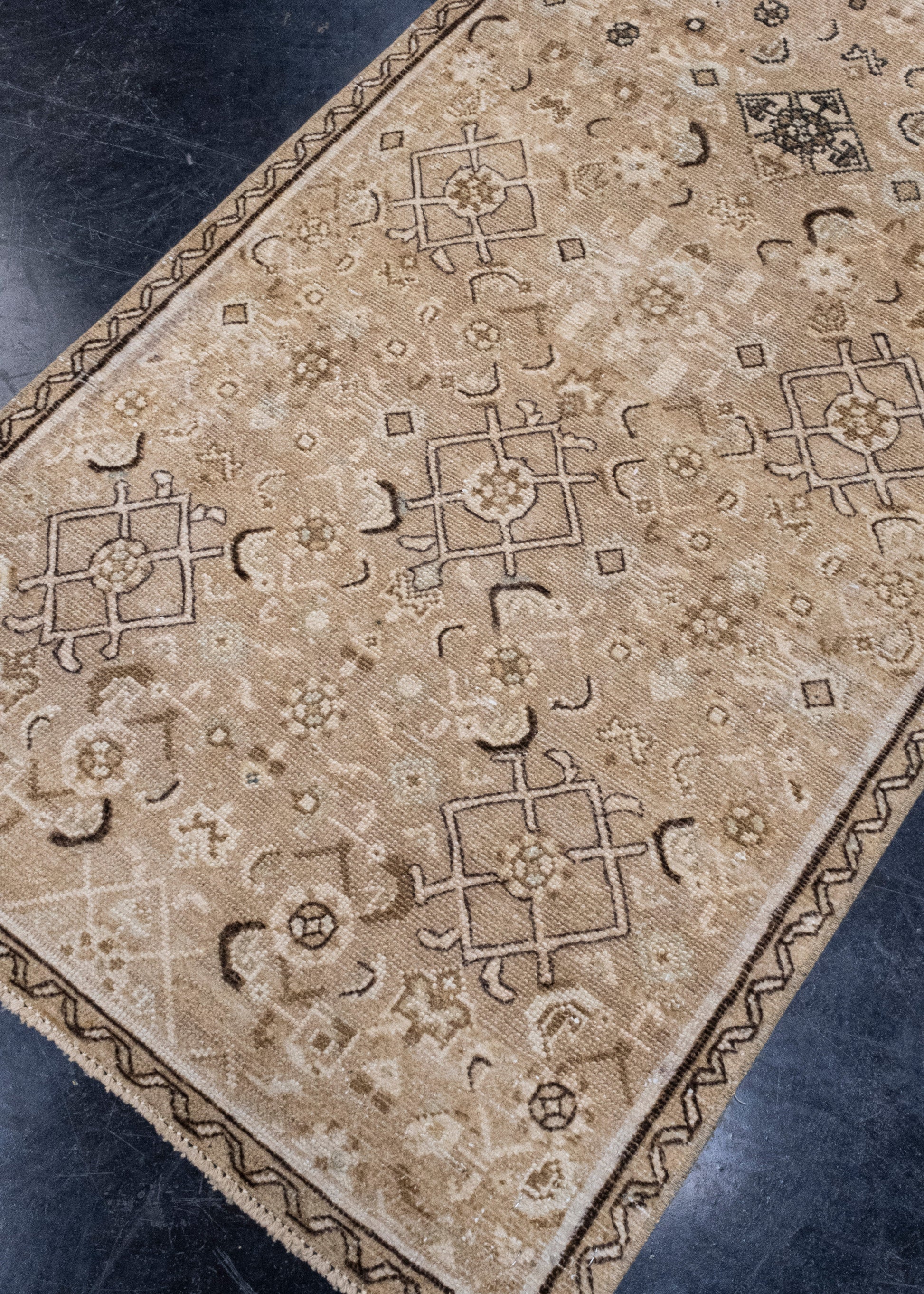 Turkish Vintage Anatolian Runner Rug 2'6" x 12'4" #16908