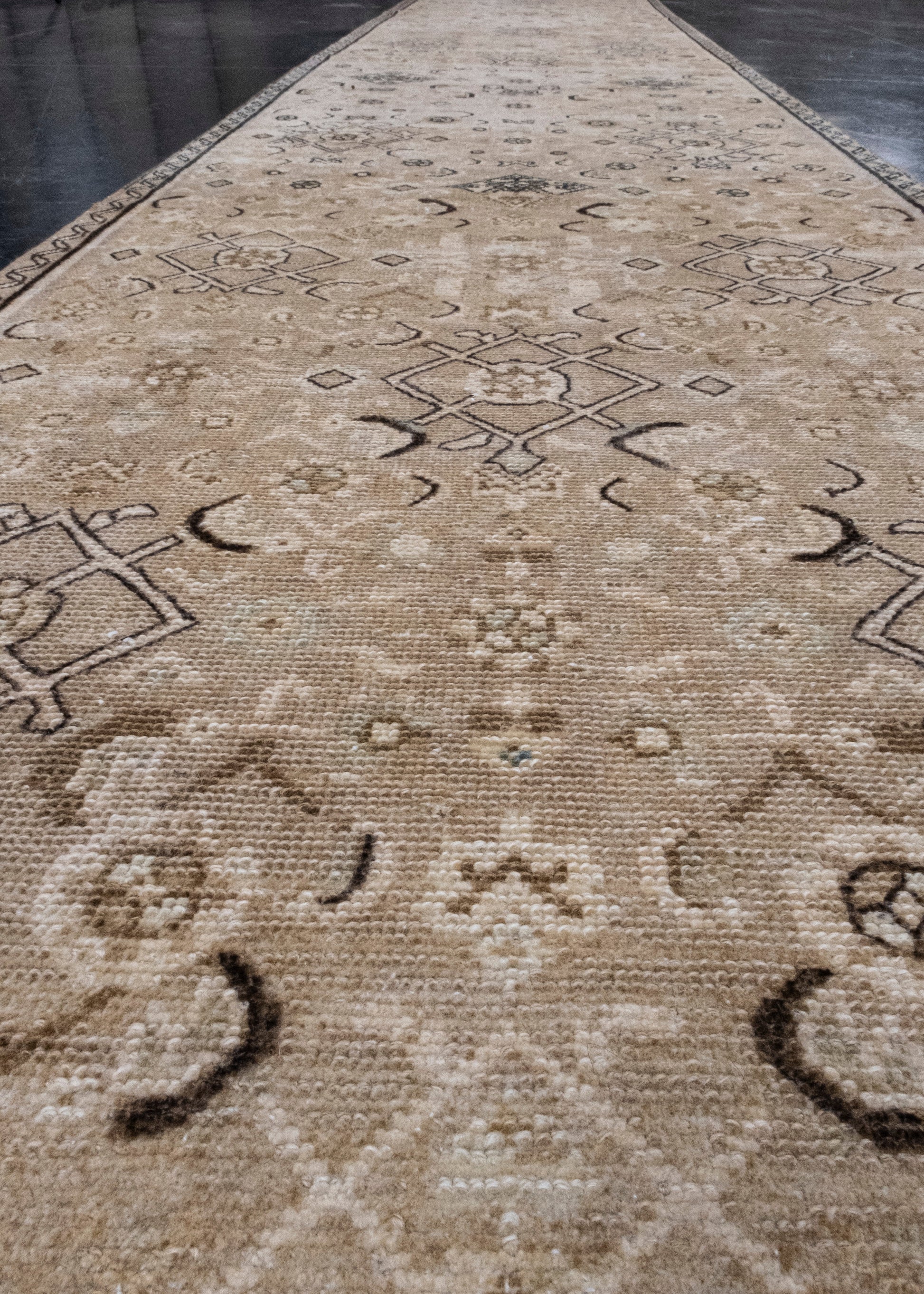 Turkish Vintage Anatolian Runner Rug 2'6" x 12'4" #16908