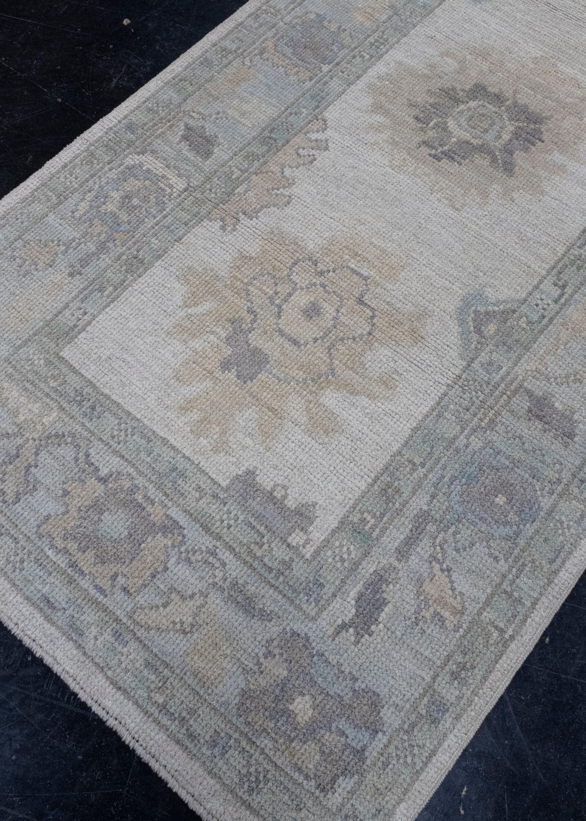 Turkish Oushak Runner Rug 3'1" x 10'2" #16379