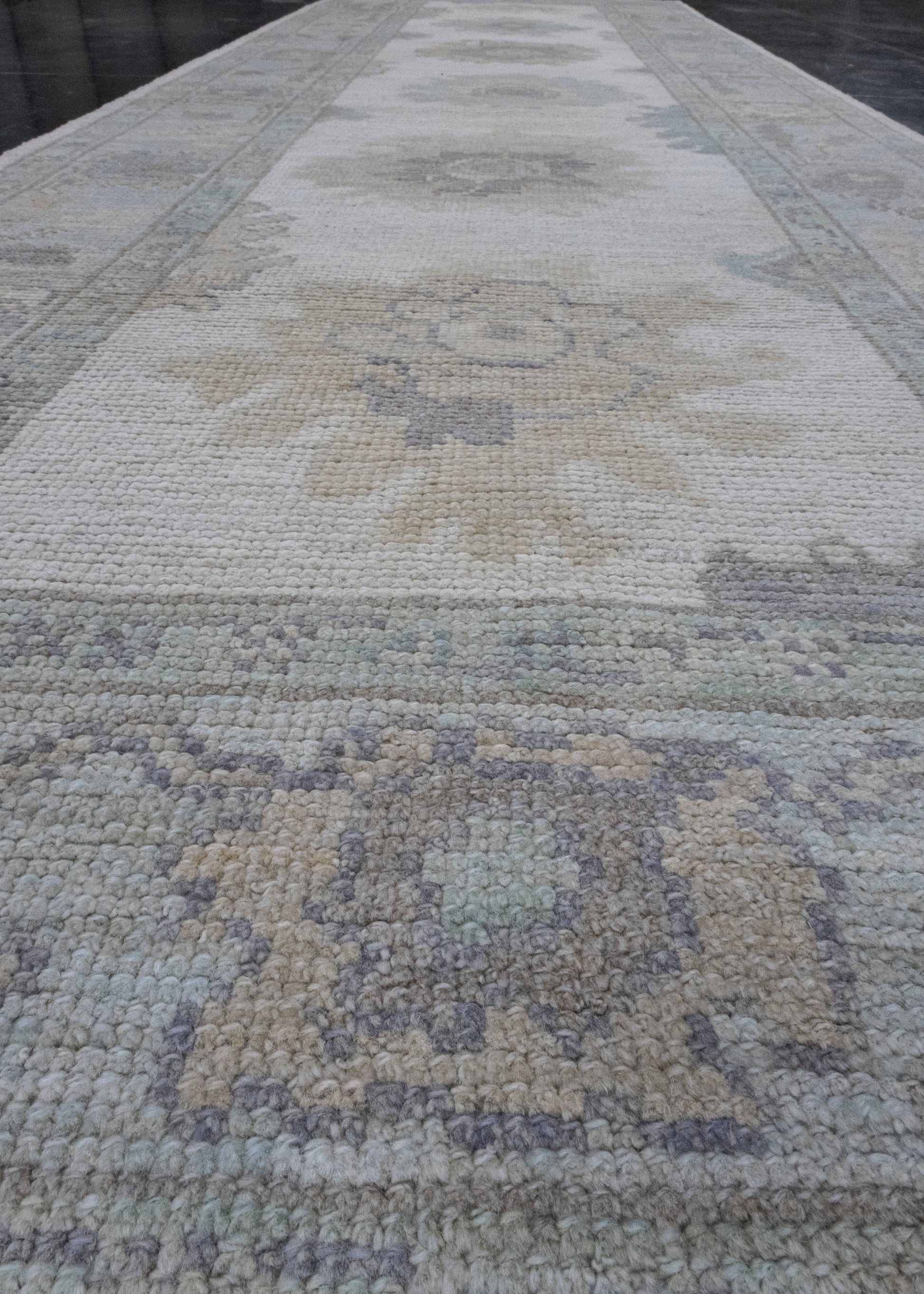 Turkish Oushak Runner Rug 3'1" x 10'2" #16379