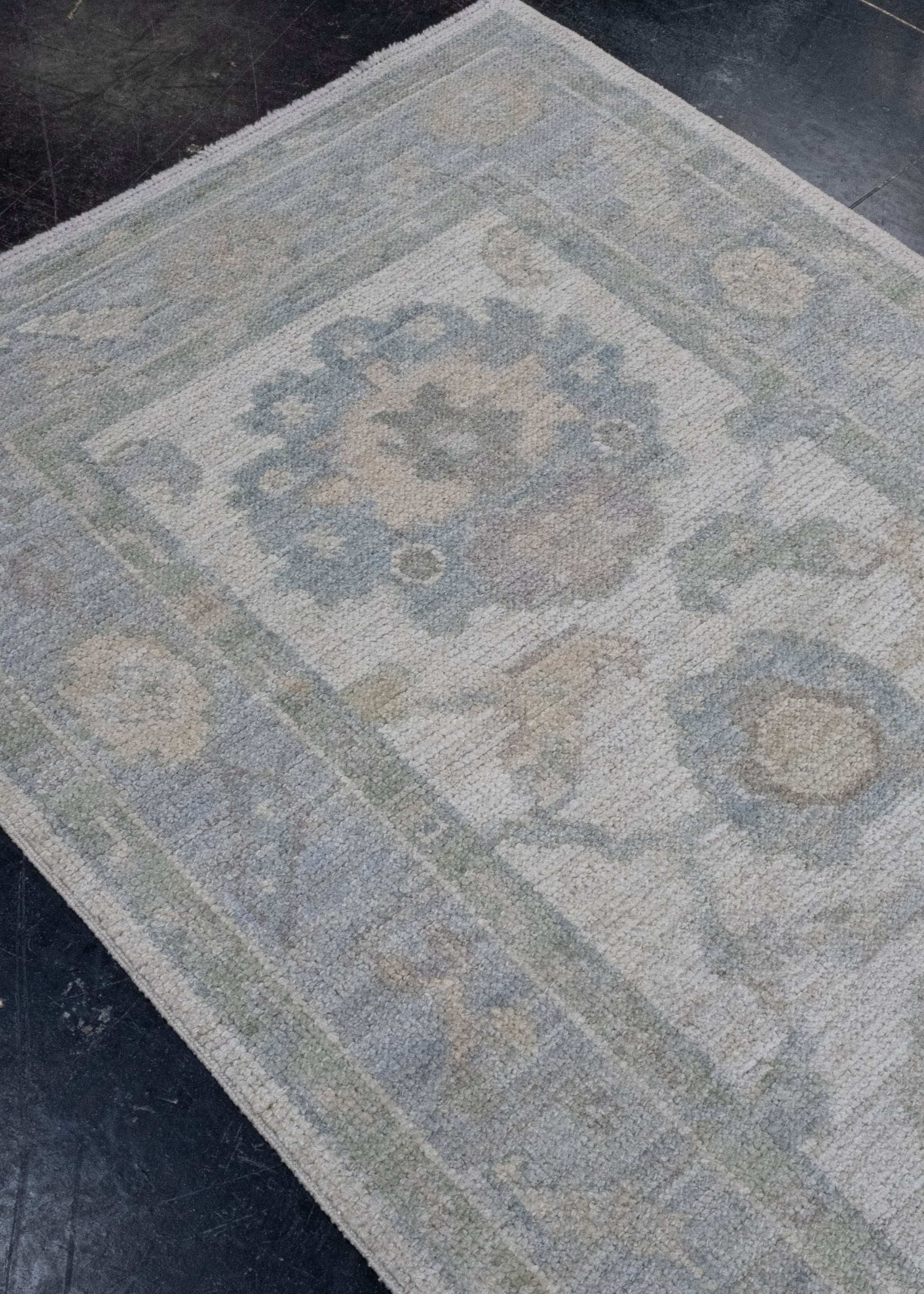Turkish Oushak Runner Rug 2'10" x 13'11" #16216