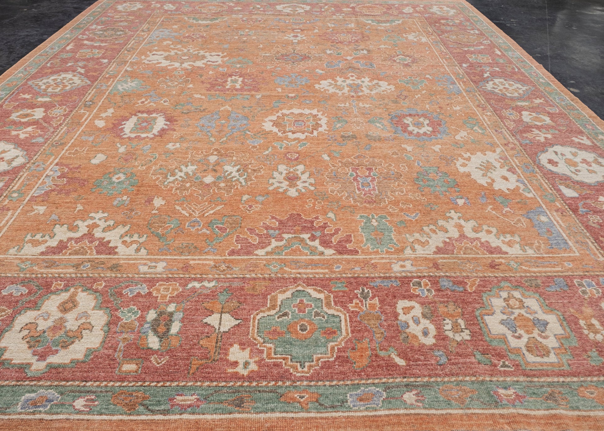 Turkish Oushak Rug 12'9" x 15'11" #11663