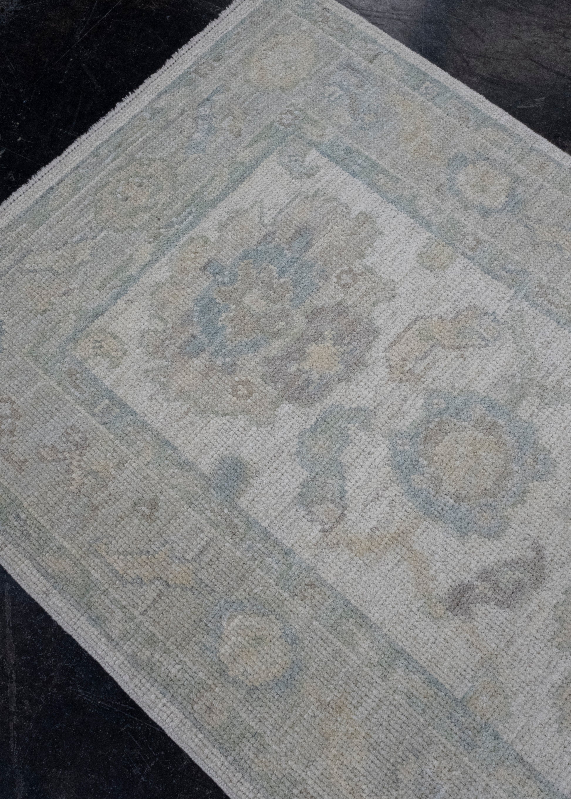 Turkish Oushak Runner Rug 2'10" x 10'1" #16282