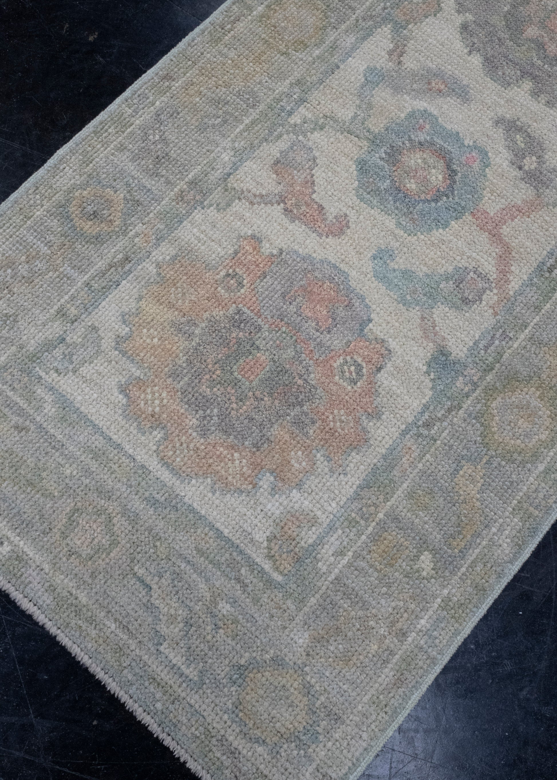 Turkish Oushak Runner Rug 2'3" x 10'2" #16193