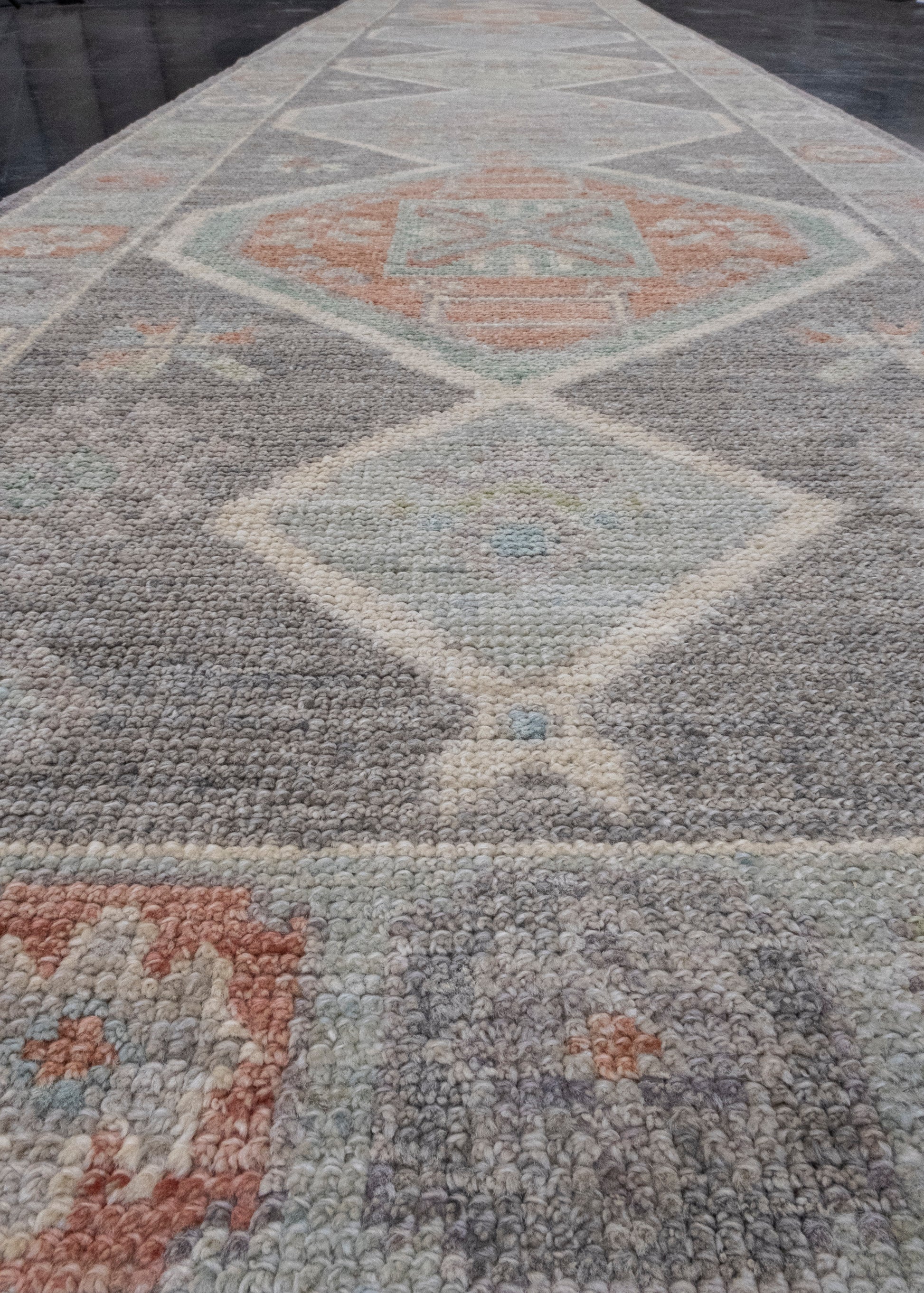 Turkish Oushak Runner Rug 2'11" x 12' #16163