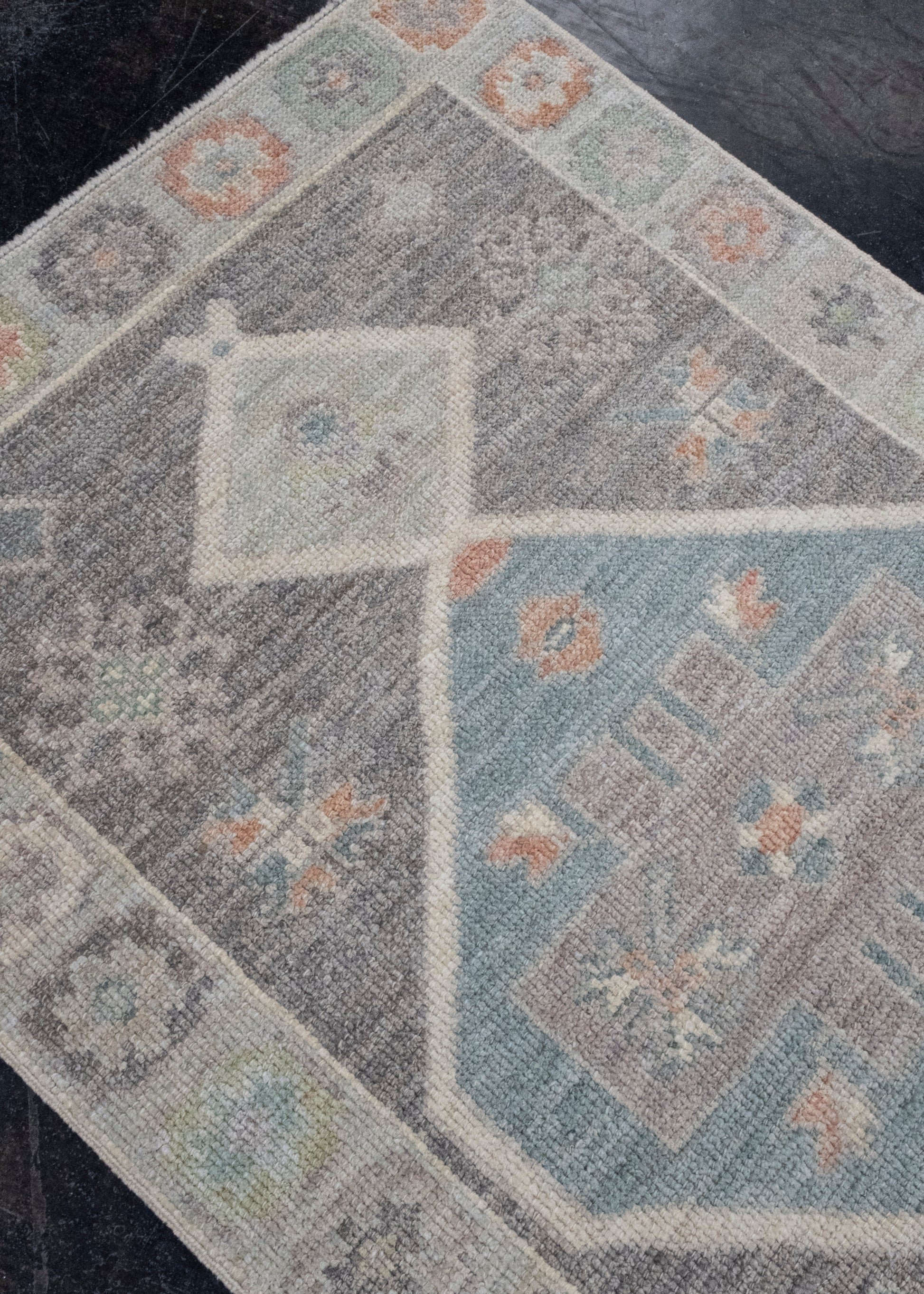 Turkish Oushak Runner Rug 2'10" x 10'10" #16018
