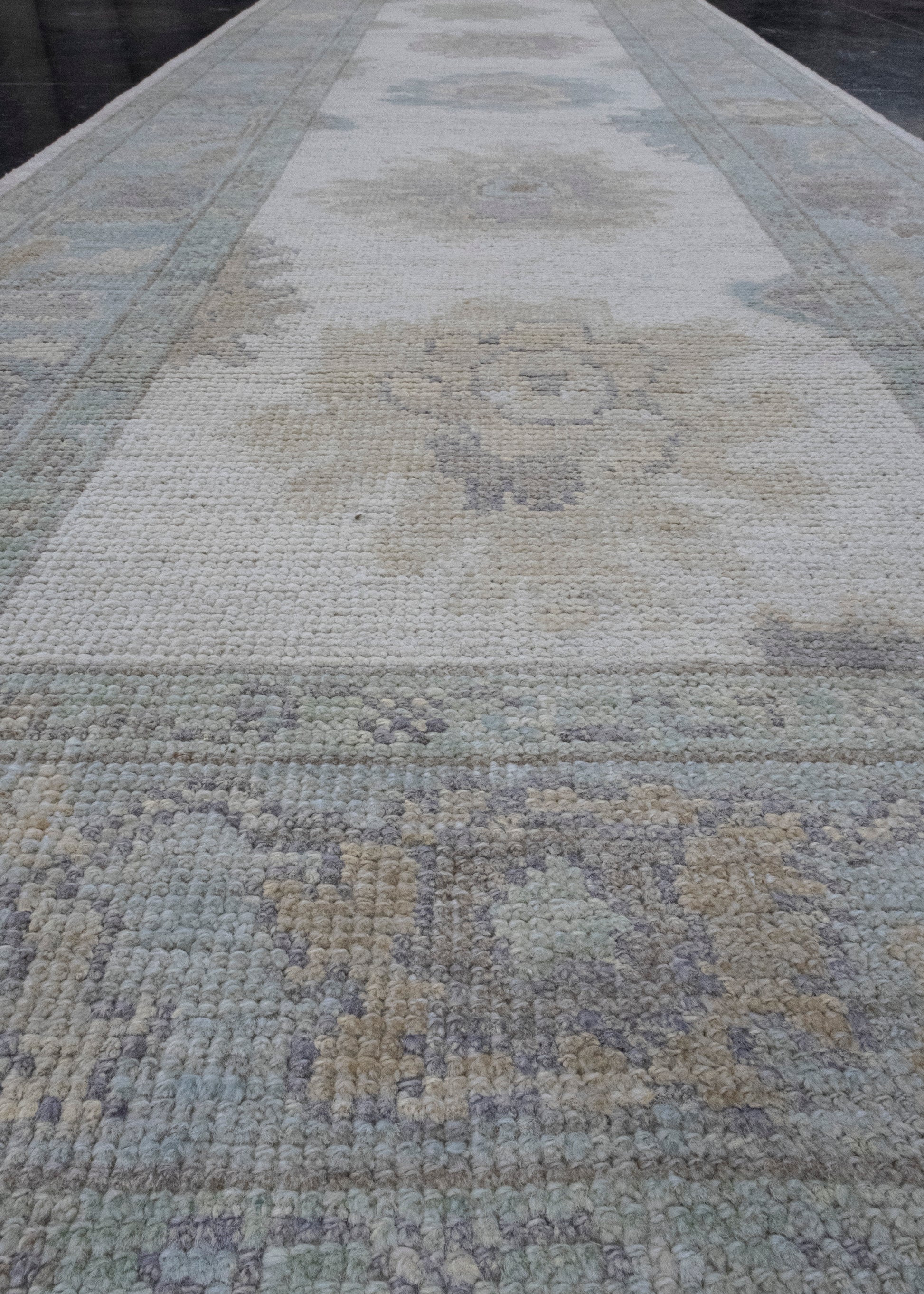 Turkish Oushak Runner Rug 3' x 10'1" #16279