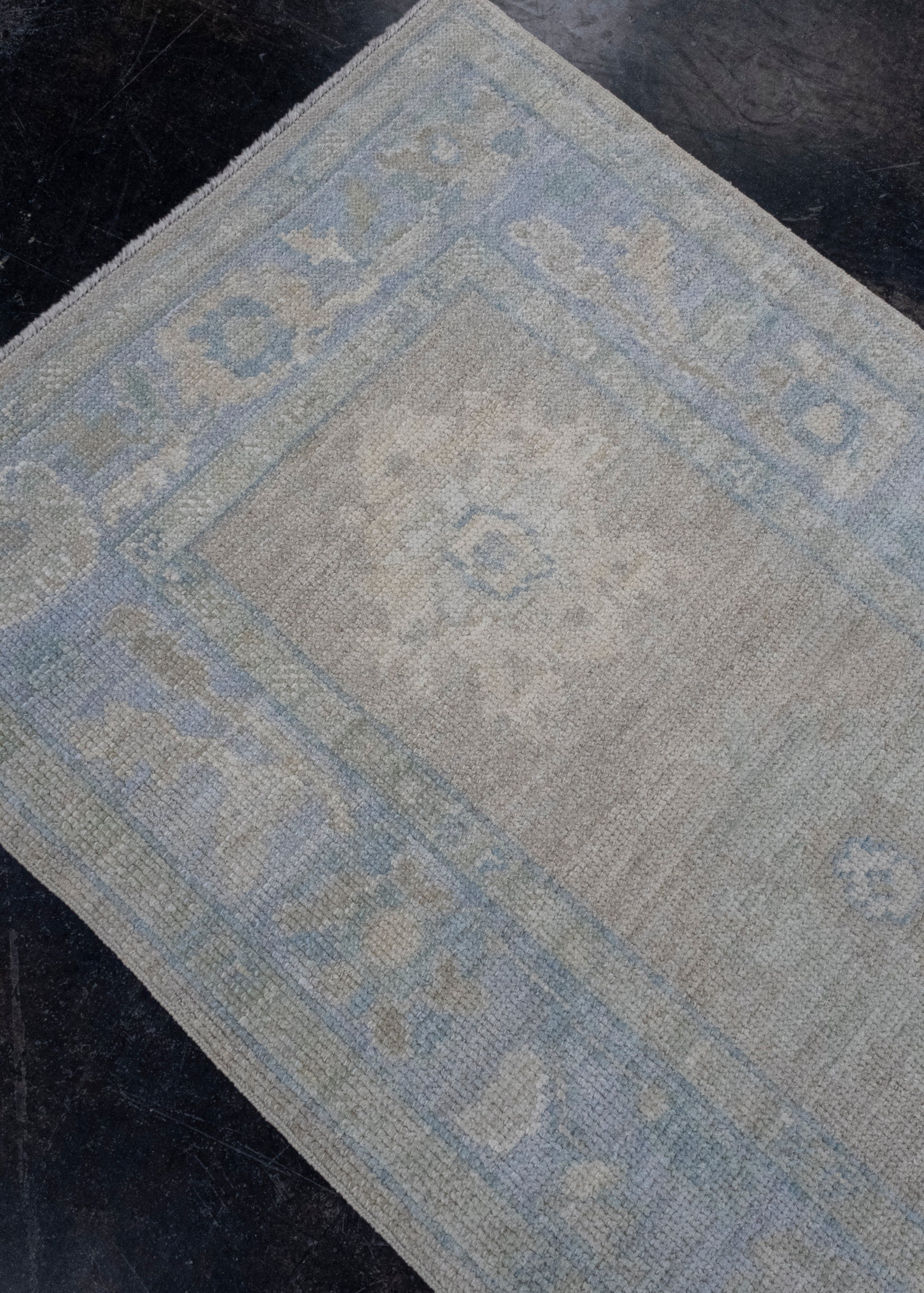 Turkish Oushak Runner Rug 2'10" x 10'1" #16207