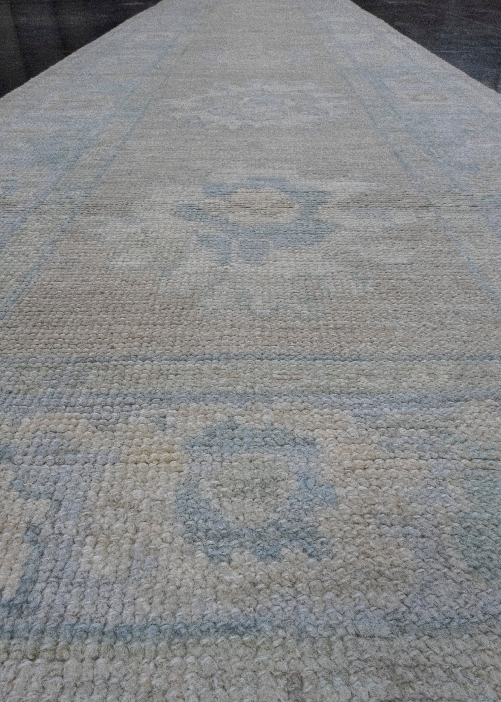 Turkish Oushak Runner Rug 2'10" x 10'1" #16207
