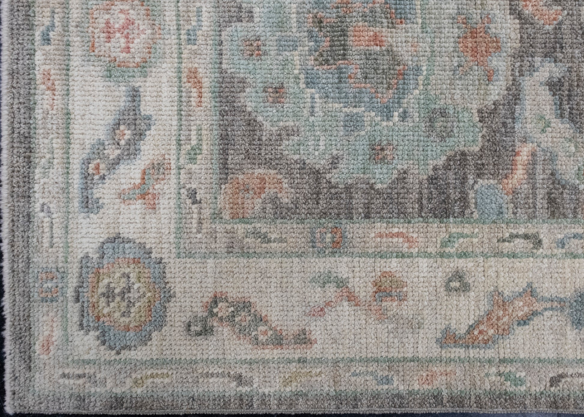 Turkish Oushak Runner Rug 2'10" x 10'2" #16027