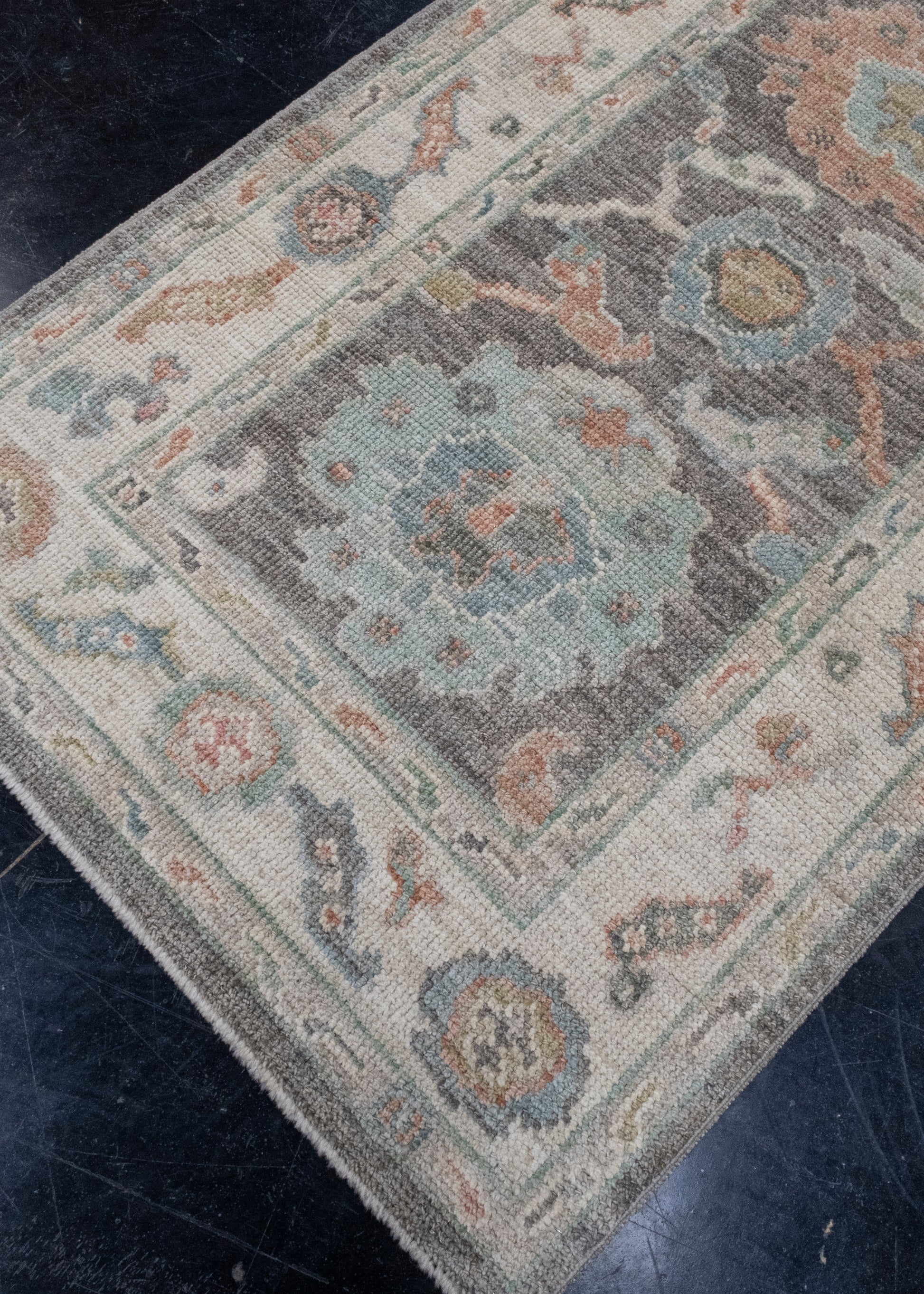 Turkish Oushak Runner Rug 2'10" x 10'2" #16027