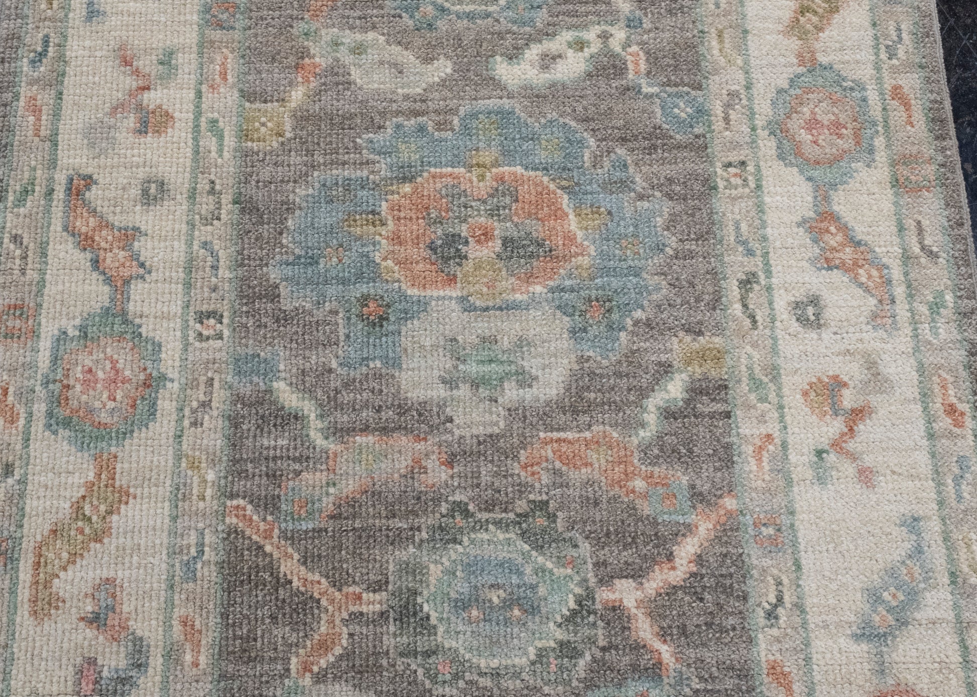 Turkish Oushak Runner Rug 2'10" x 10'2" #16027