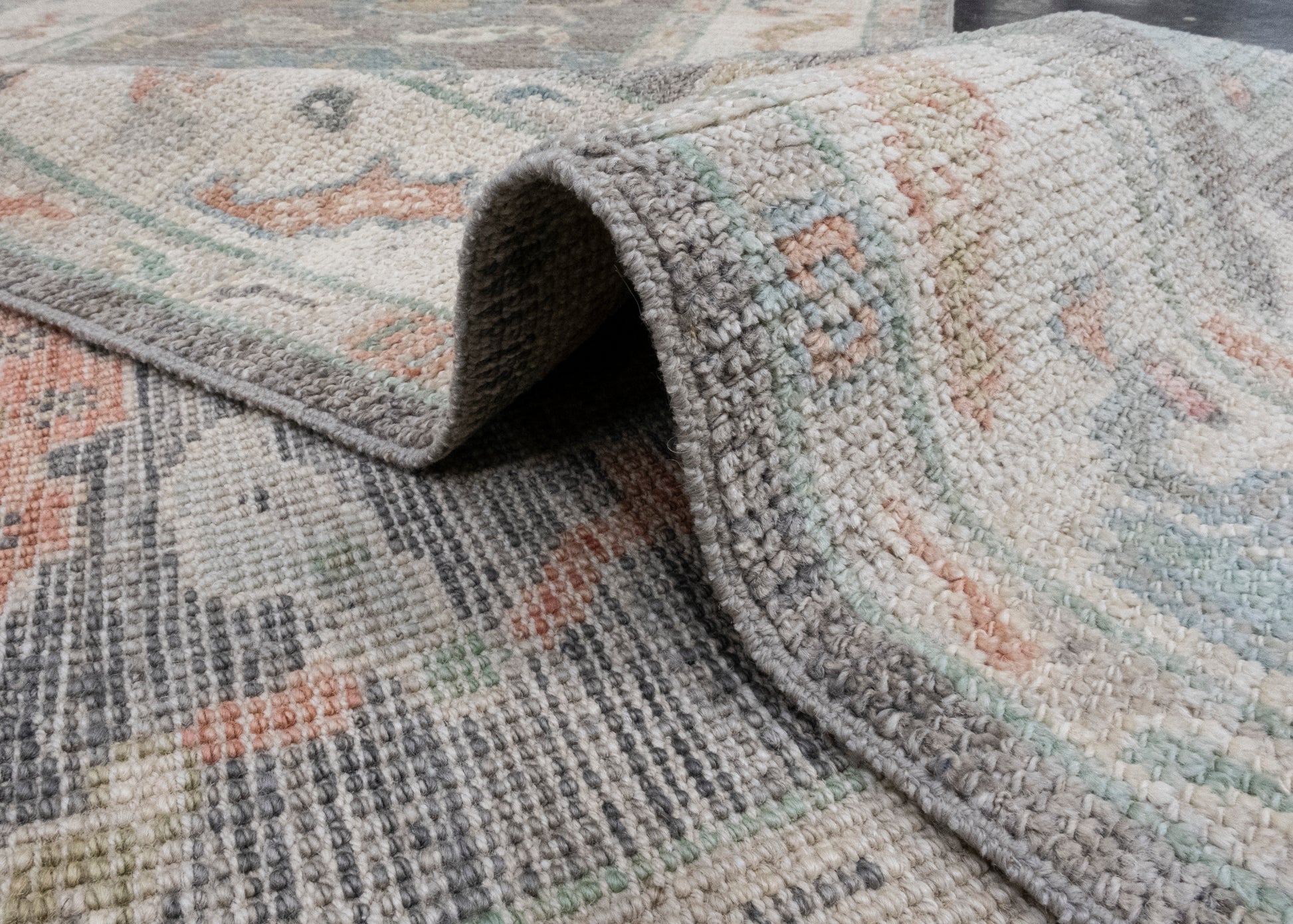 Turkish Oushak Runner Rug 2'10" x 10'2" #16027