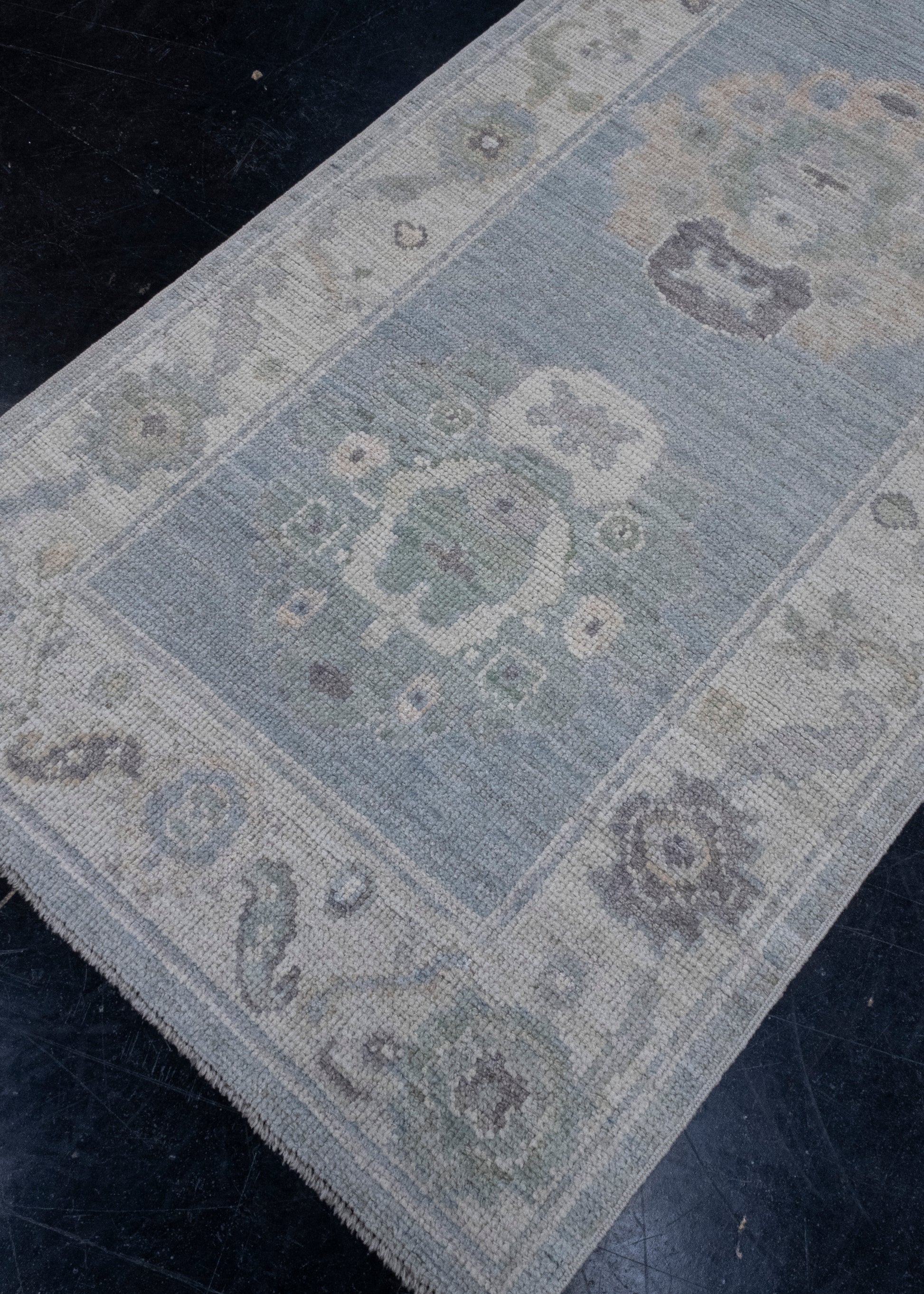 Turkish Oushak Runner Rug 2'10" x 10'1" #16244