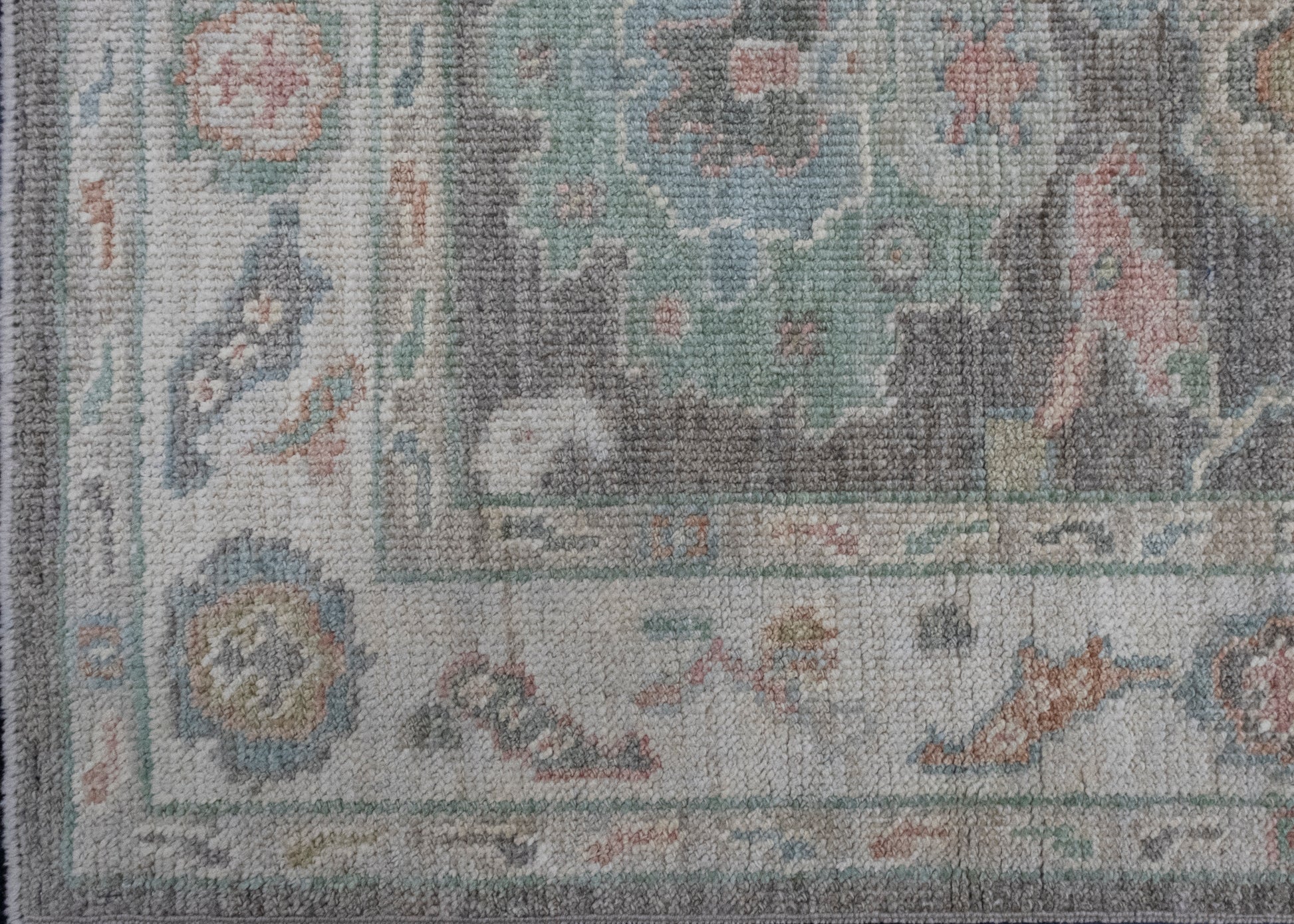 Turkish Oushak Runner Rug 2'10" x 10'2" #16199