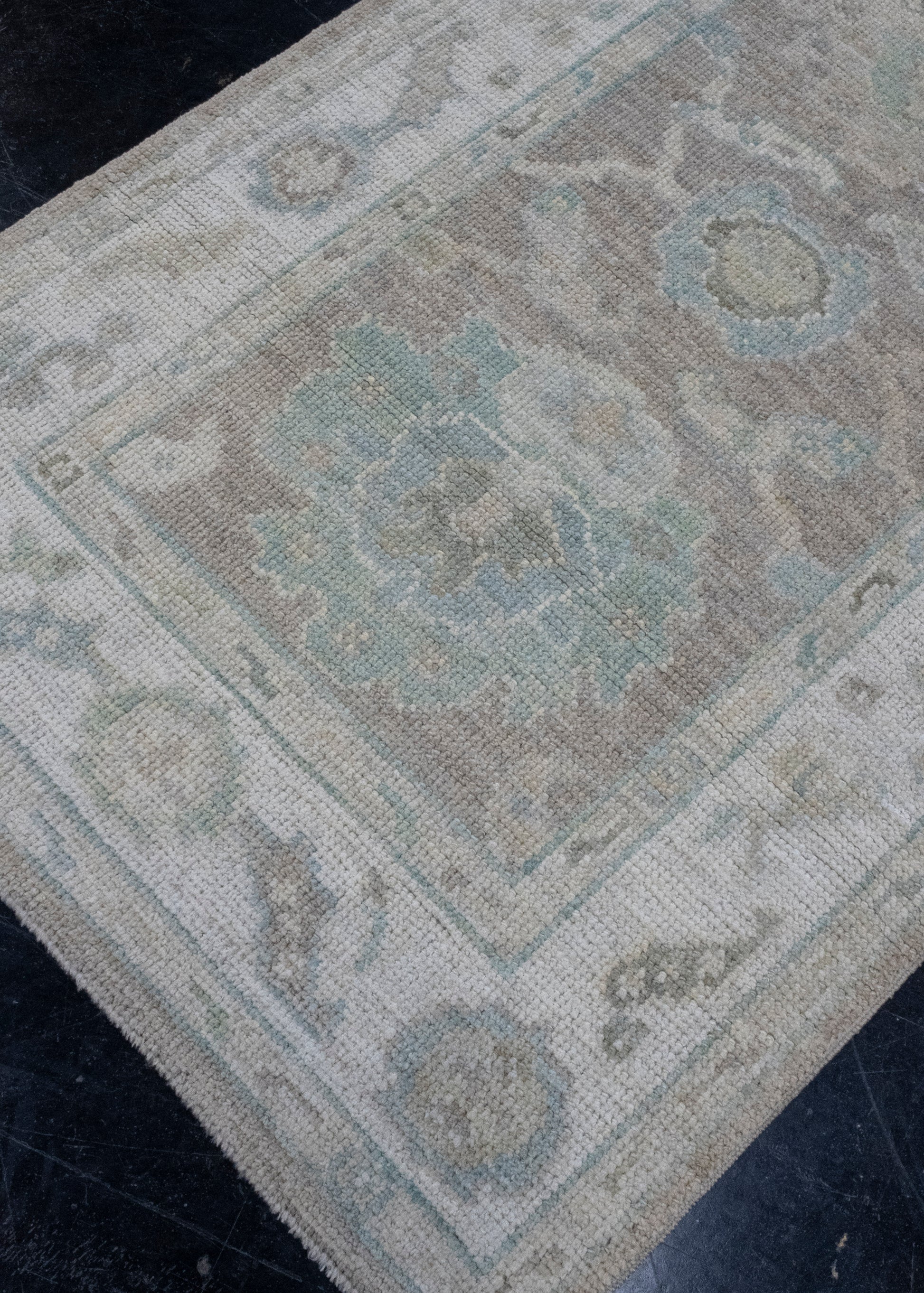 Turkish Oushak Runner Rug 2'10" x 10'1" #16375
