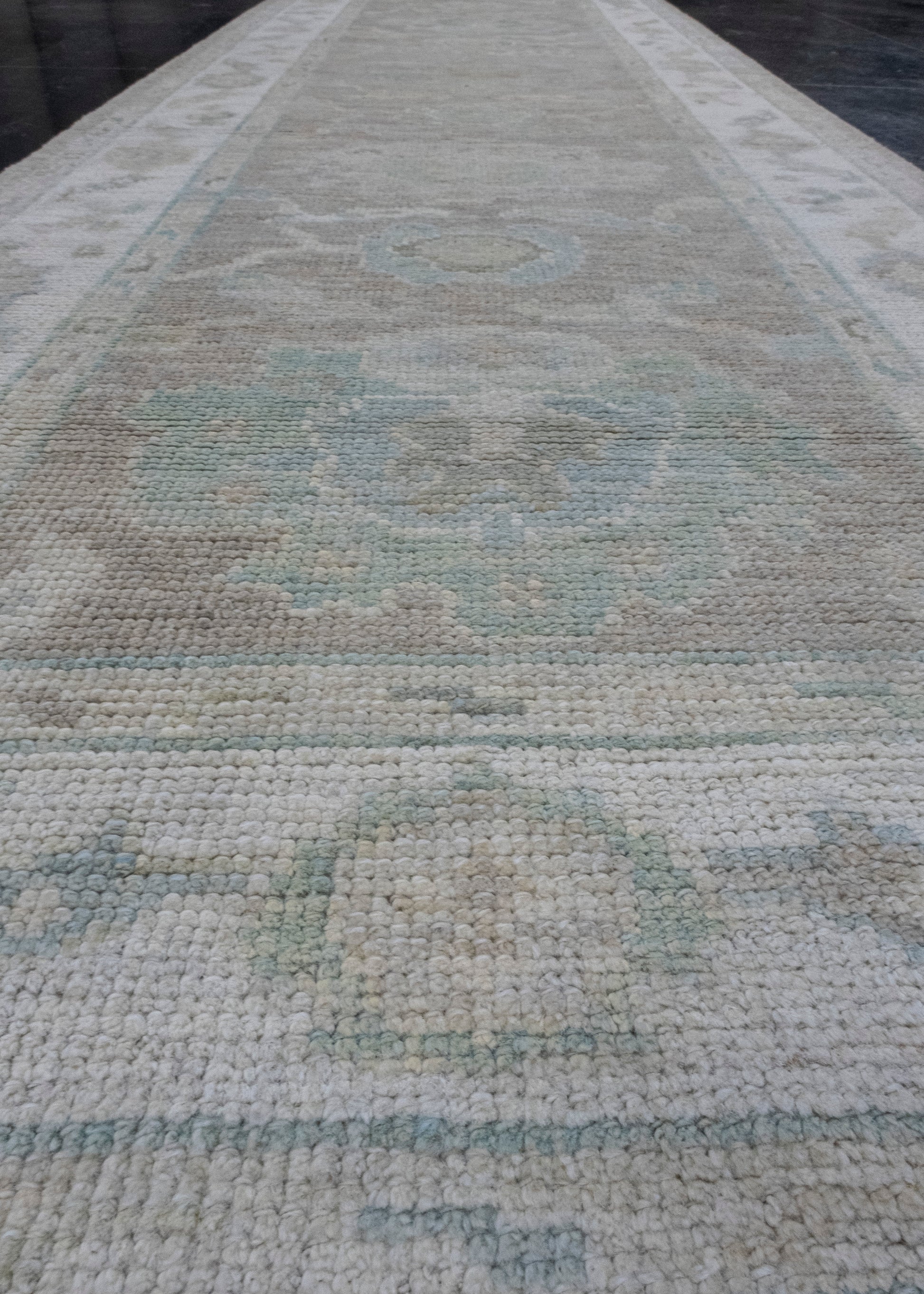 Turkish Oushak Runner Rug 2'10" x 10'1" #16375