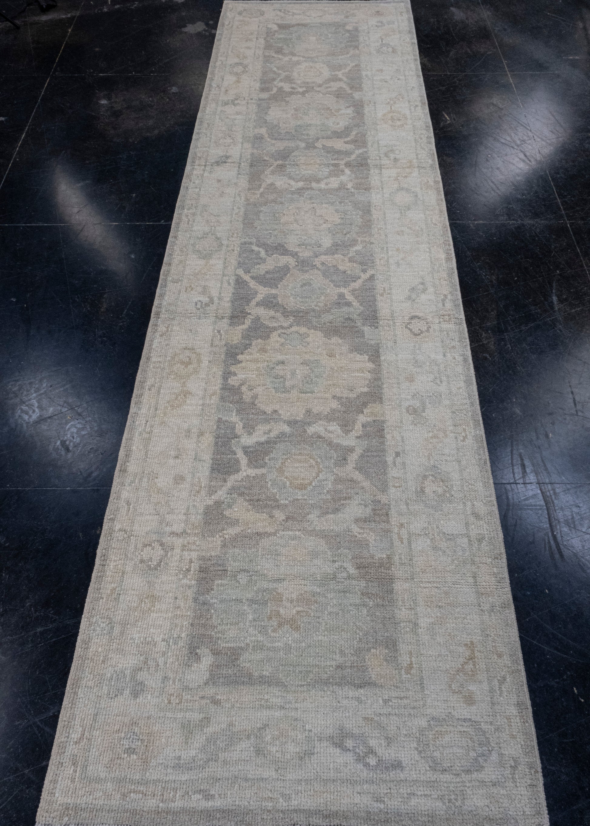 Turkish Oushak Runner Rug 2'10" x 10'2" #16203