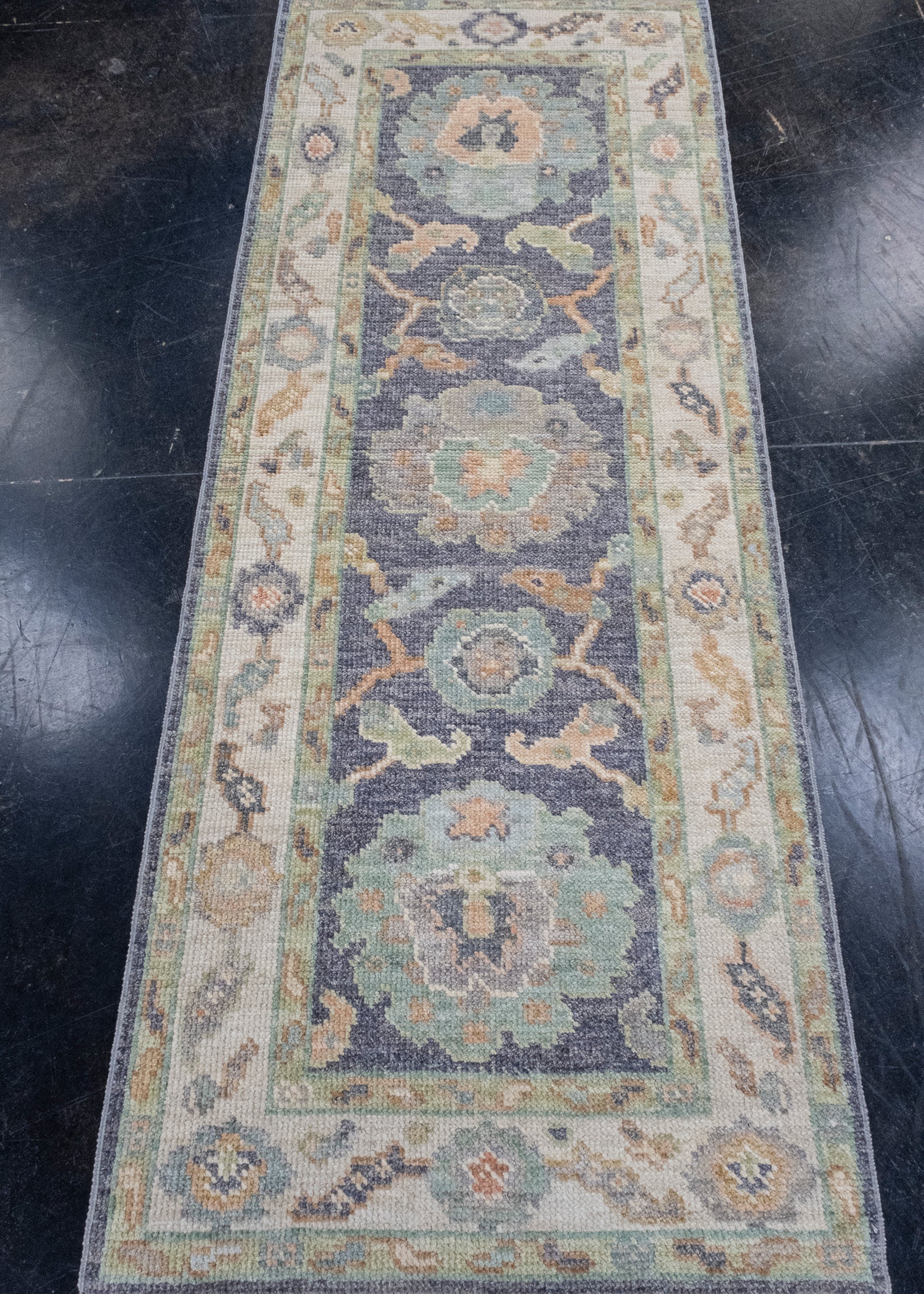 Turkish Oushak Rug 2'4" x 6' #16120