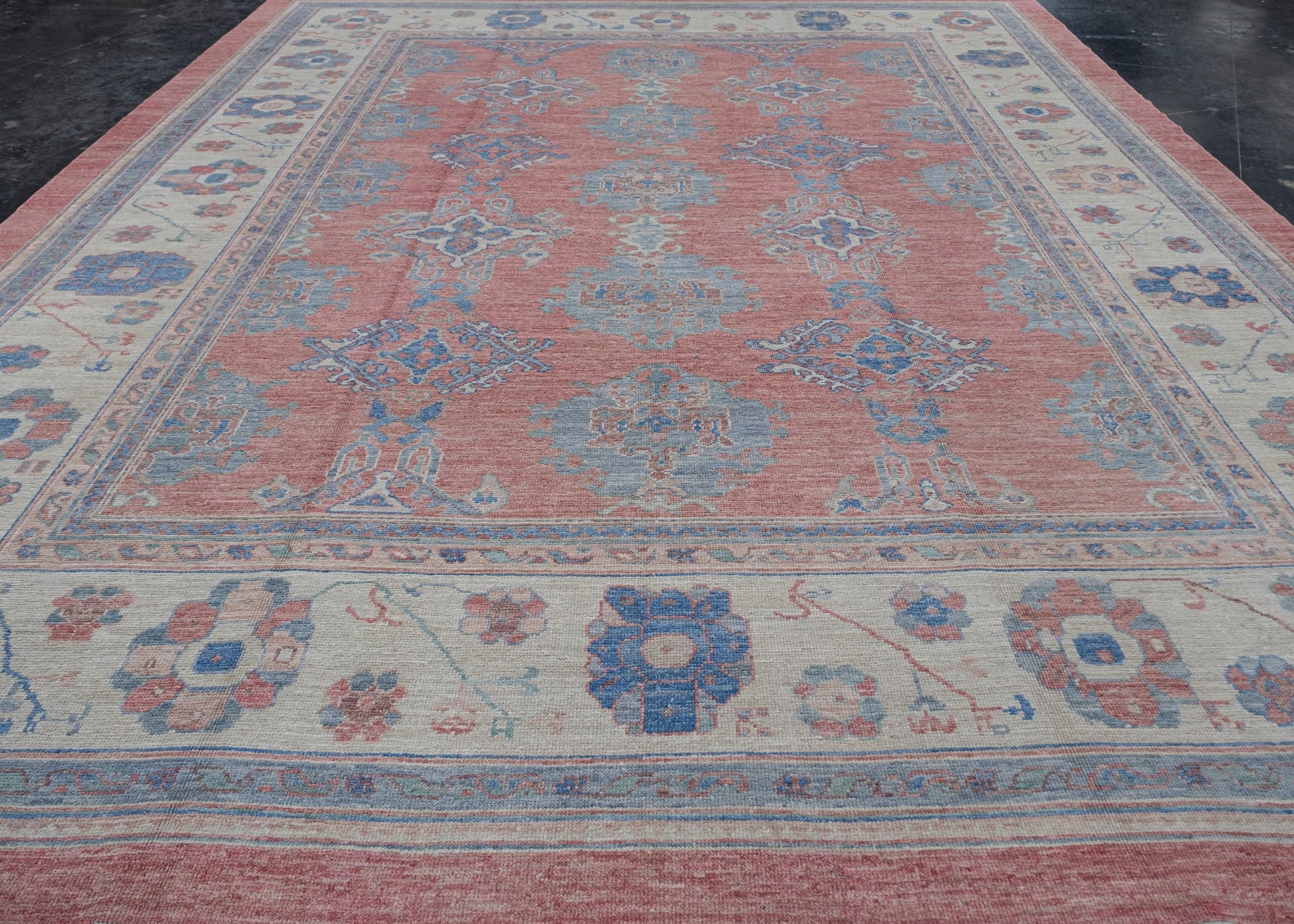 Turkish Oushak Rug 12'6" x 15'6" #2347