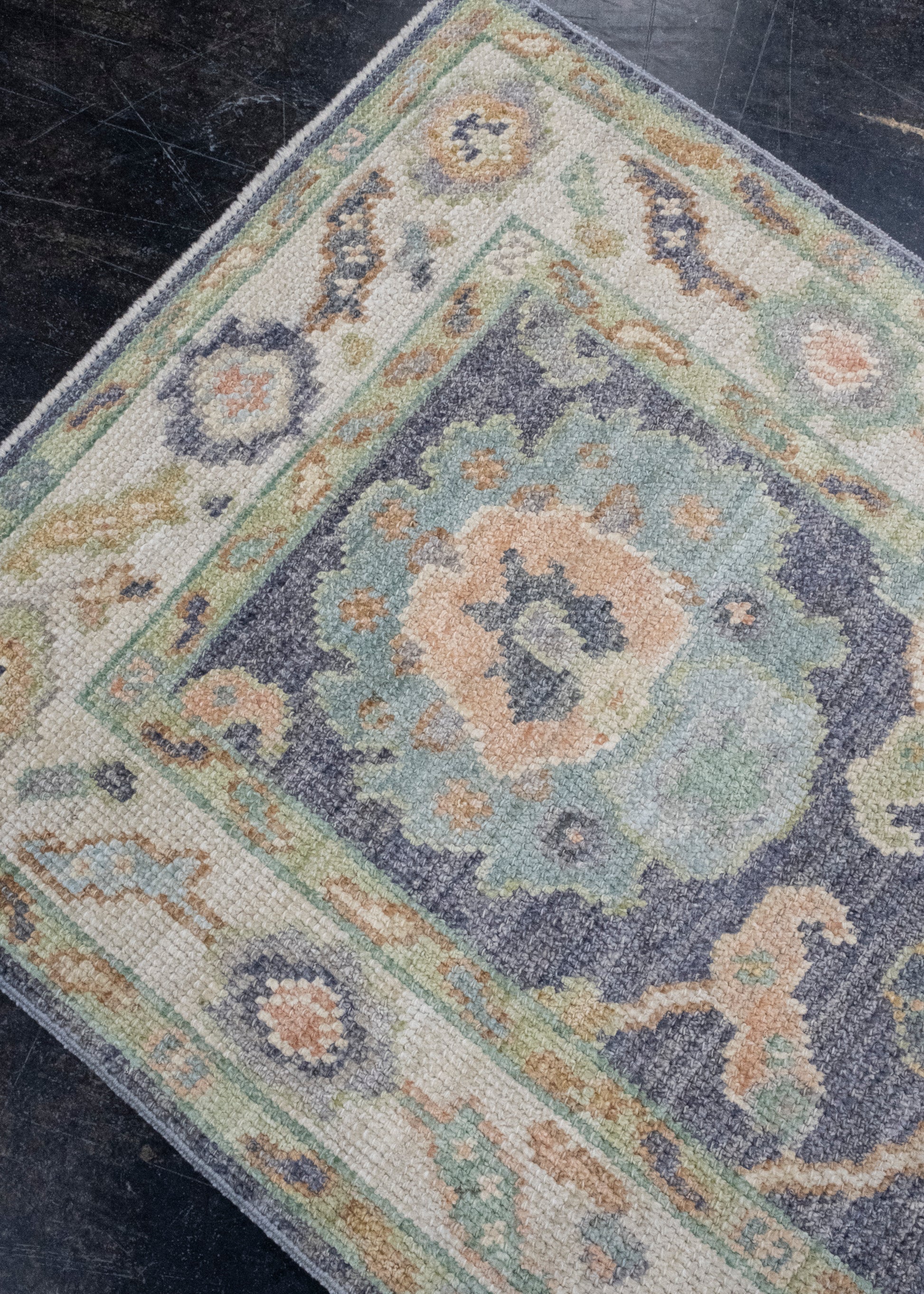 Turkish Oushak Rug 2'4" x 6' #16120