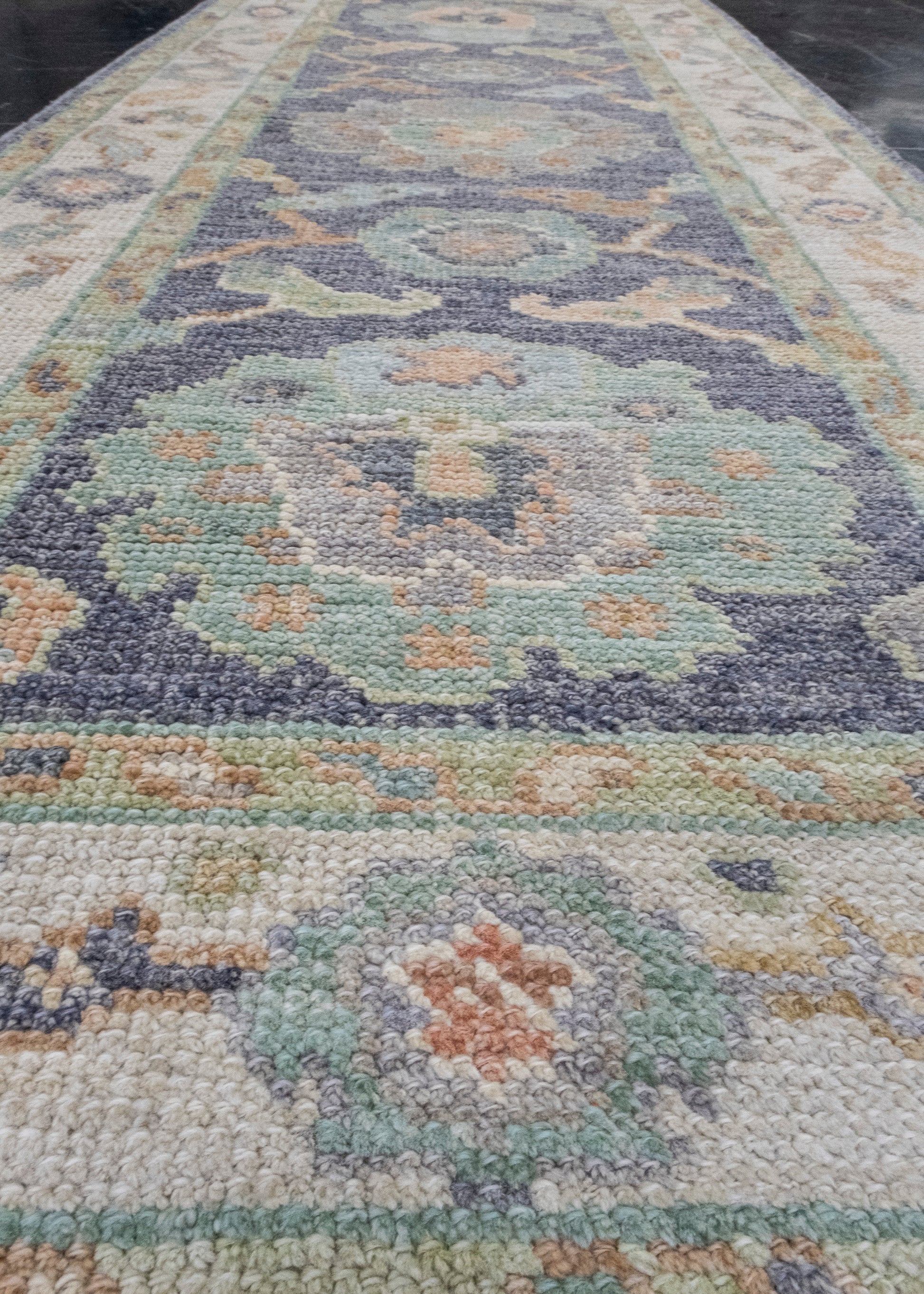 Turkish Oushak Rug 2'4" x 6' #16120