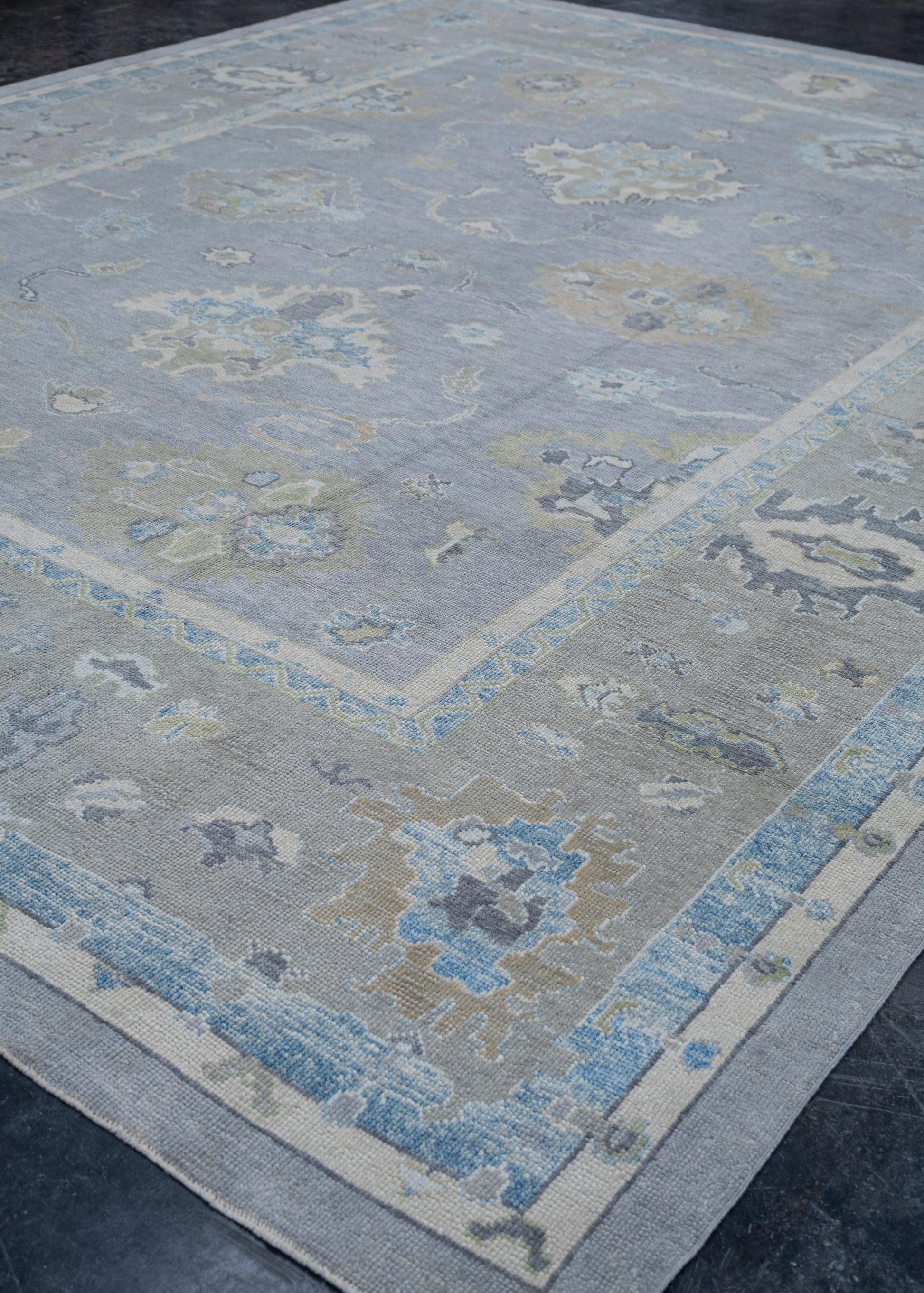 Turkish Oushak Rug 12'4" x 15' #11967