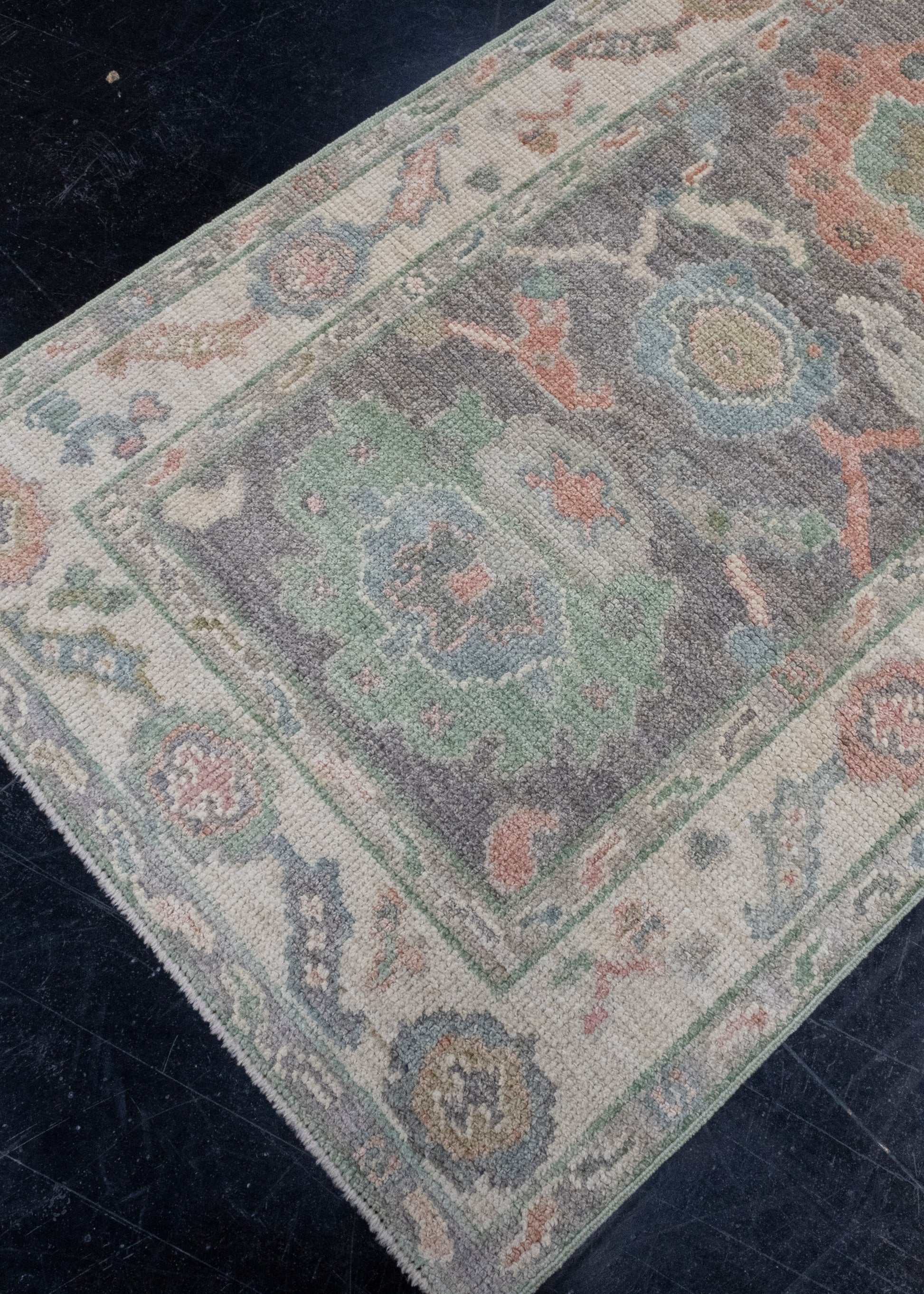 Turkish Oushak Runner Rug 2'8" x 8'1" #16417