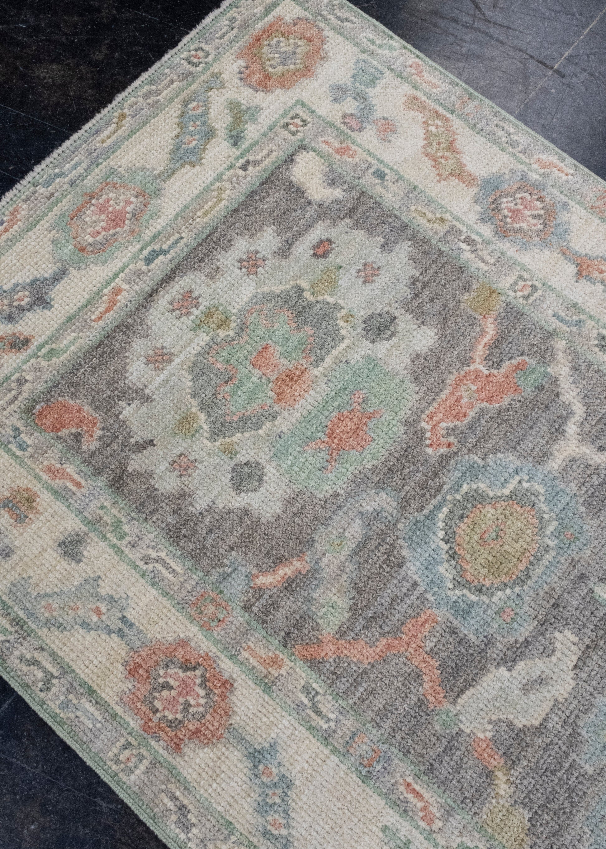 Turkish Oushak Runner Rug 2'8" x 8'1" #16417