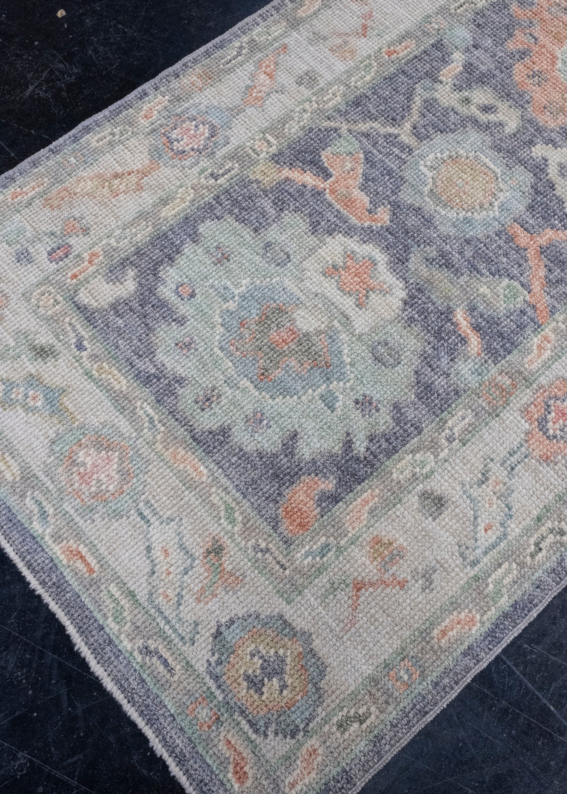 Turkish Oushak Runner Rug 2'8" x 8'2" #16152