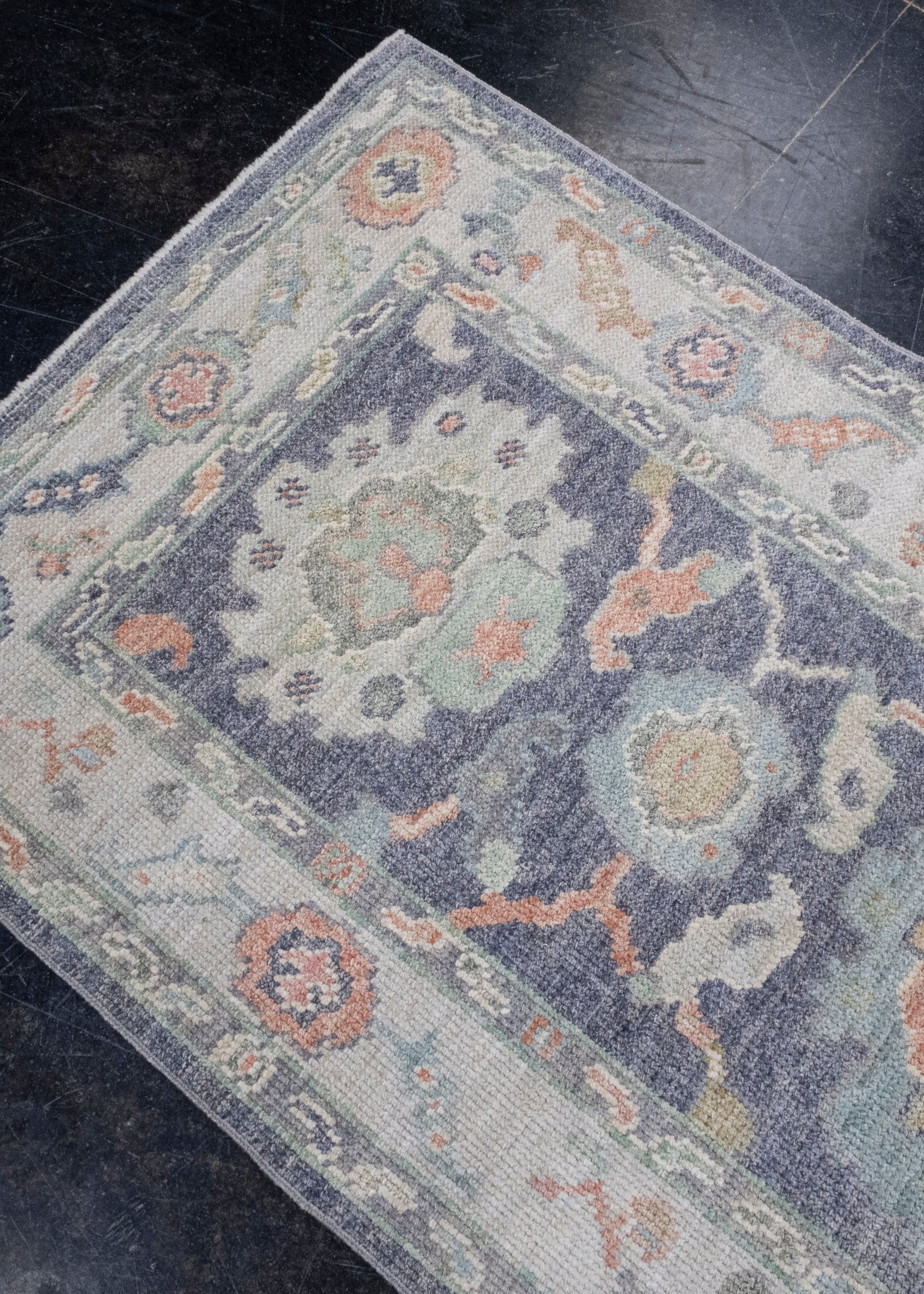 Turkish Oushak Runner Rug 2'8" x 8'2" #16152