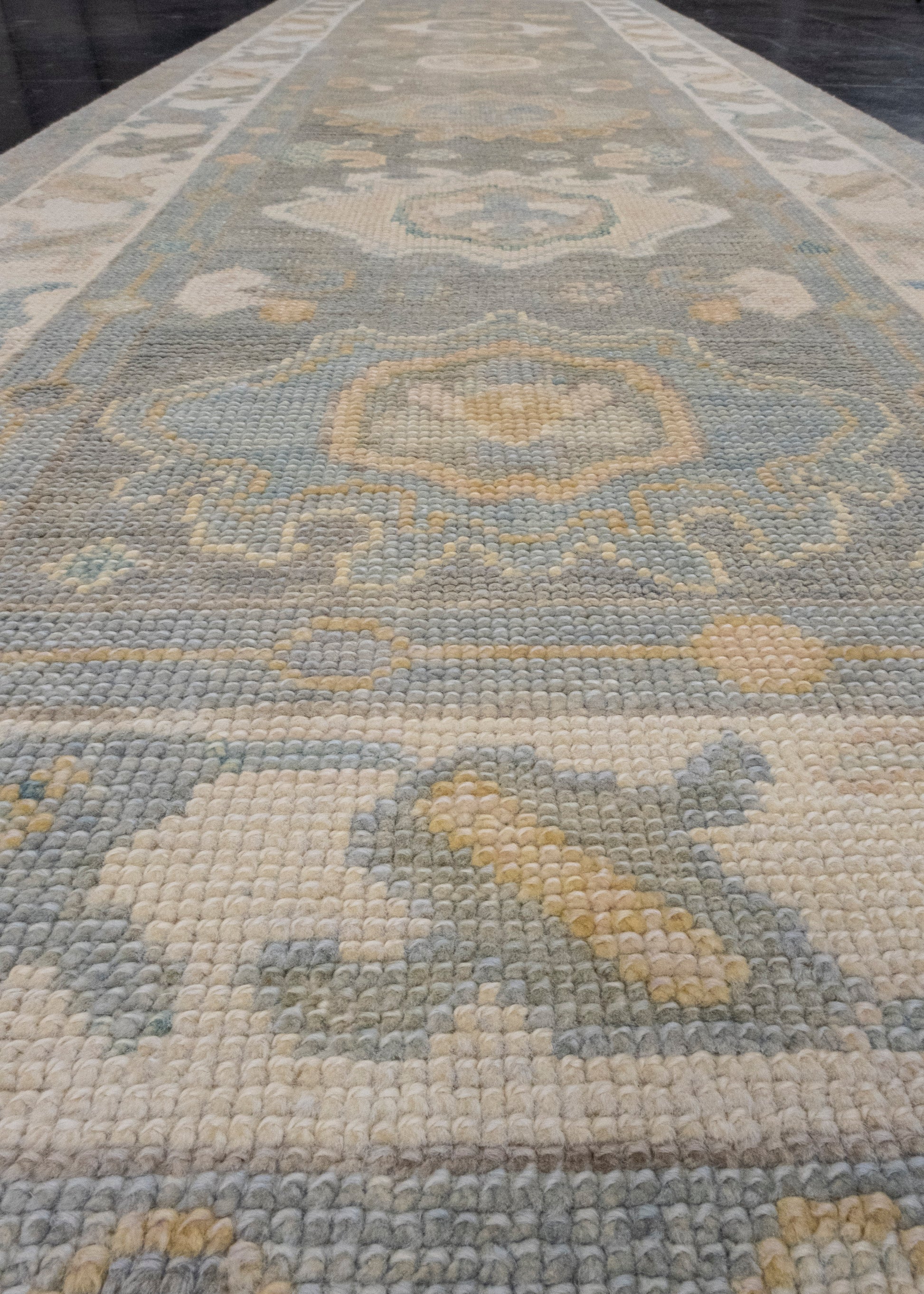 Turkish Oushak Runner Rug 2'10" x 9'1" #16641