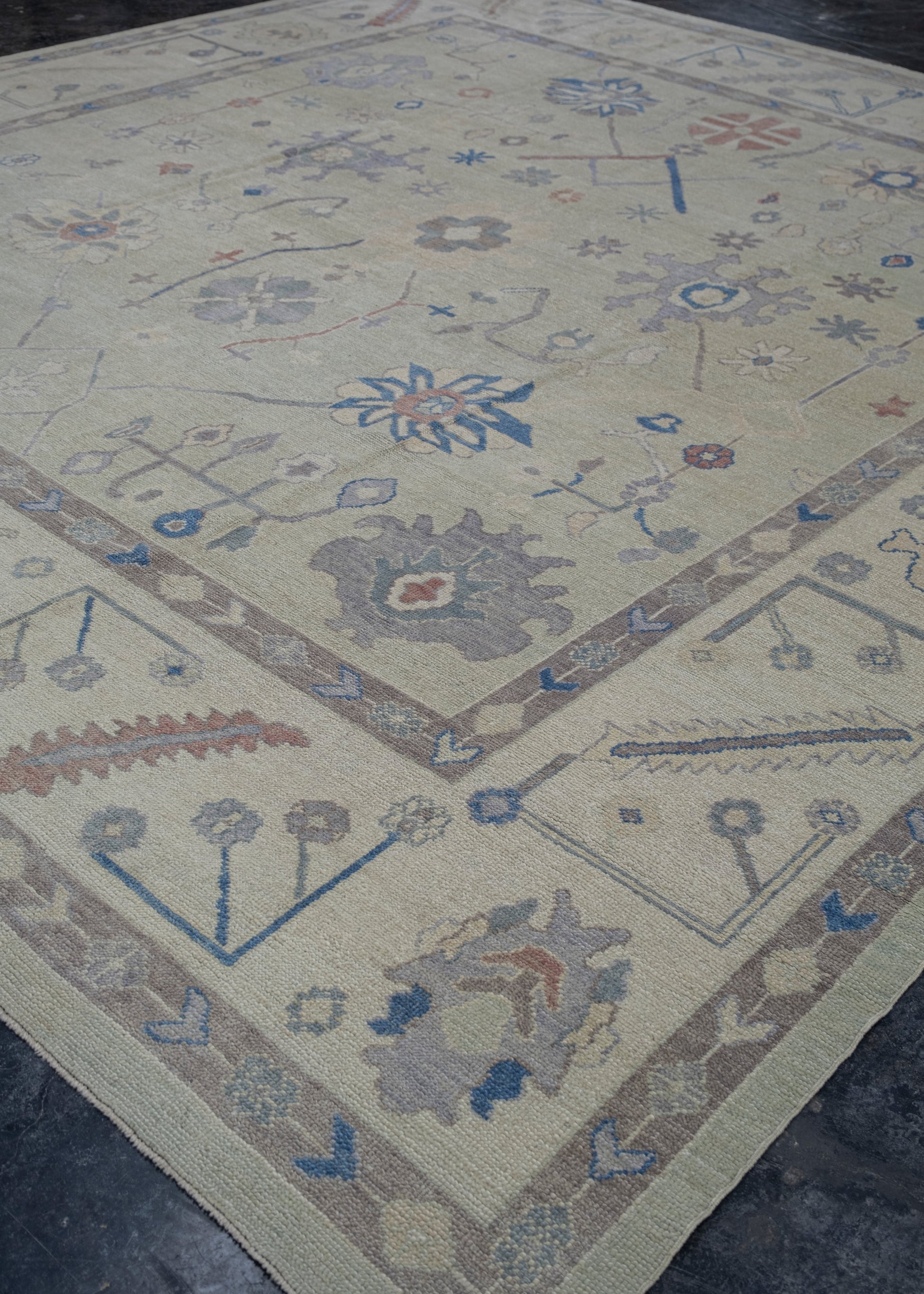 Square Turkish Oushak Rug 13'1" x 13'9" #2210