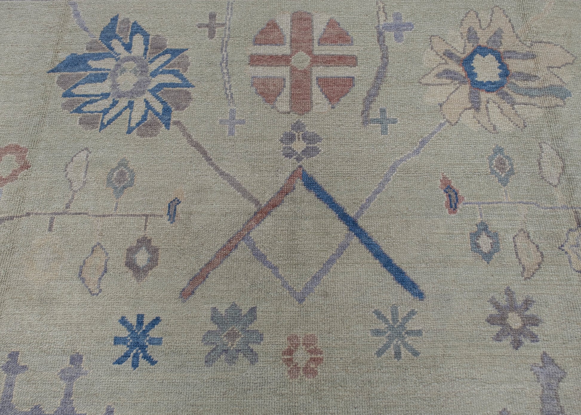 Square Turkish Oushak Rug 13'1" x 13'9" #2210