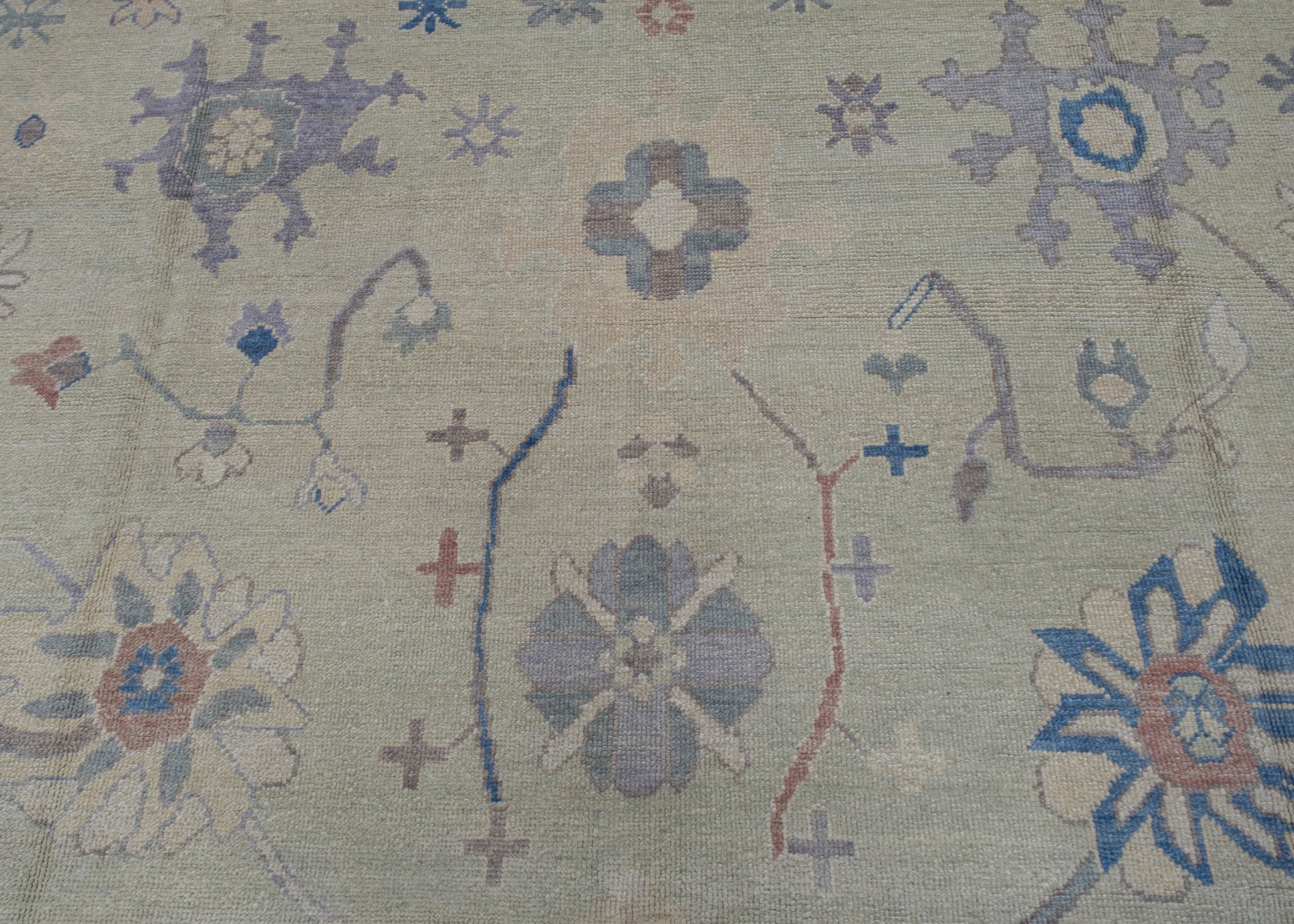 Square Turkish Oushak Rug 13'1" x 13'9" #2210