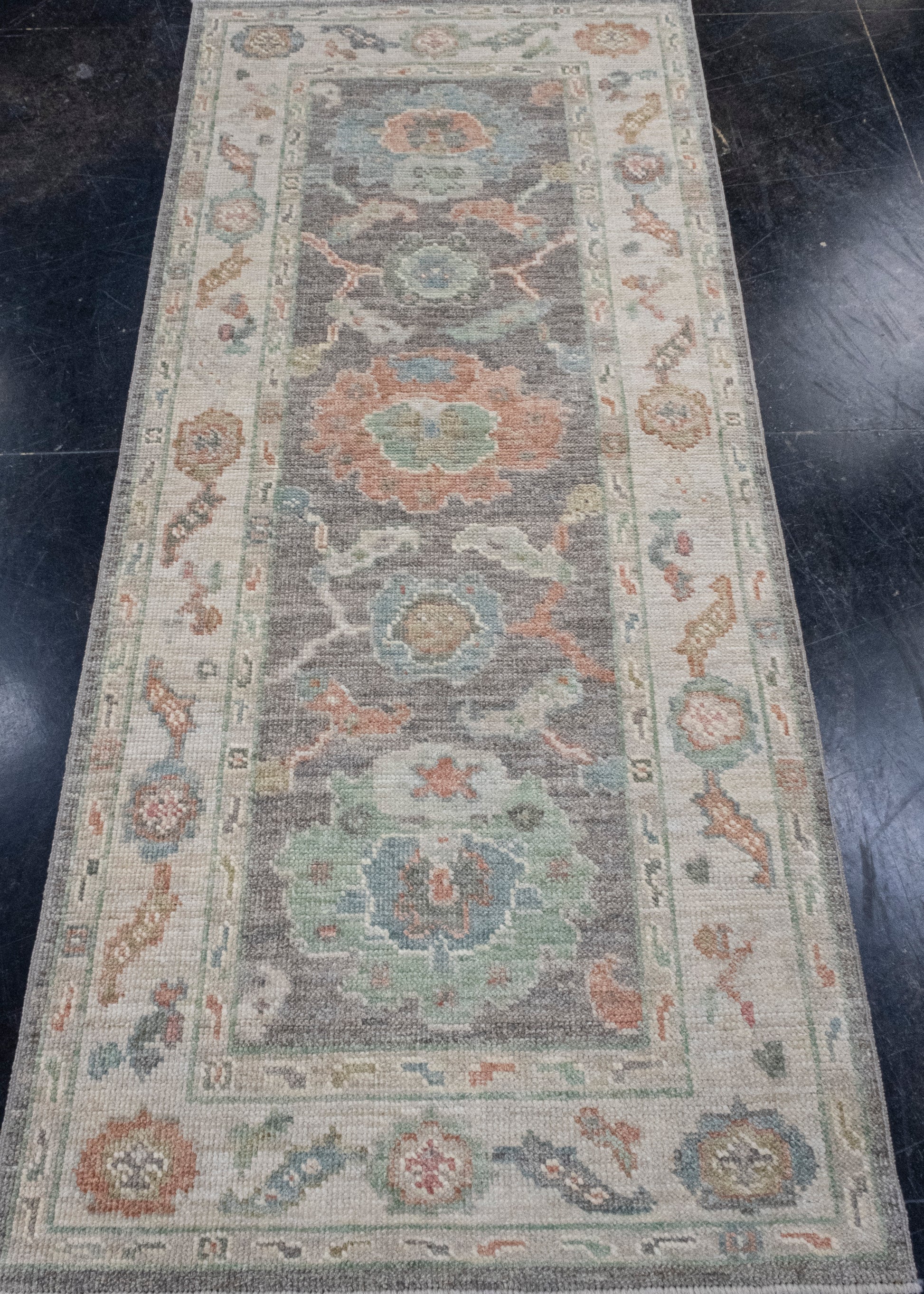 Turkish Oushak Rug 2'9" x 6'4" #16200