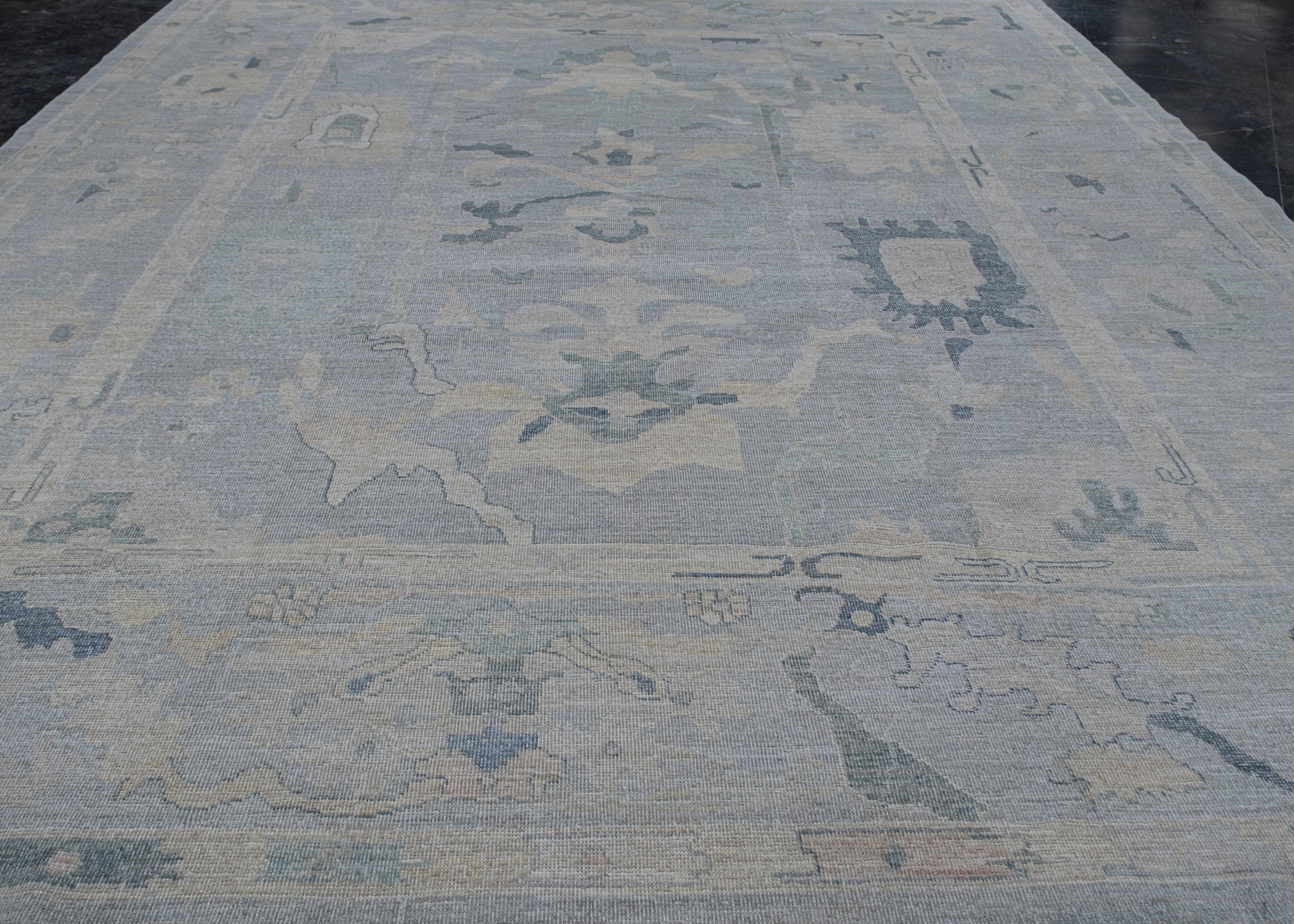 Turkish Oushak Rug 12'6" x 14'10" #7558