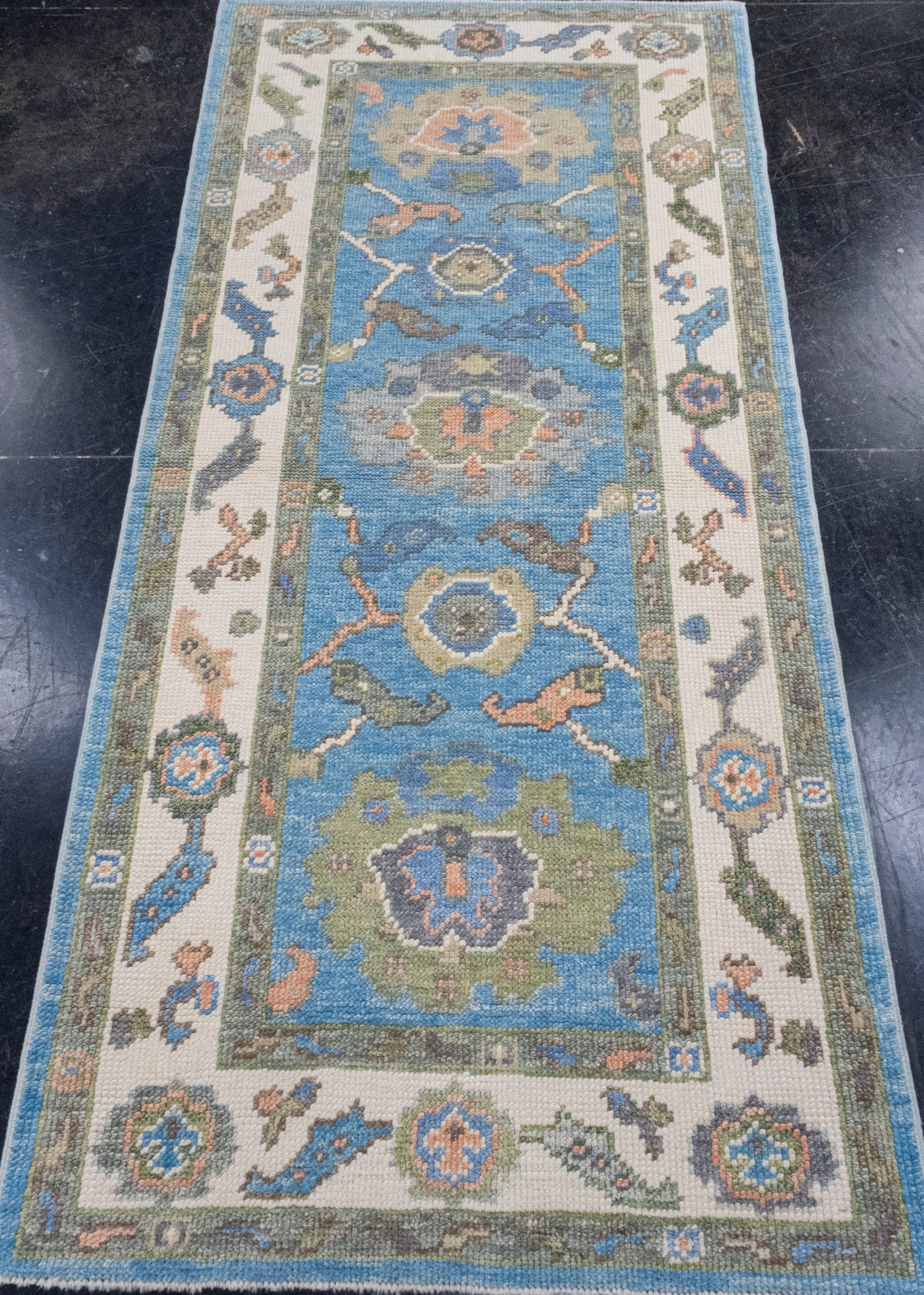 Turkish Oushak Rug 2'10" x 6'1" #16748