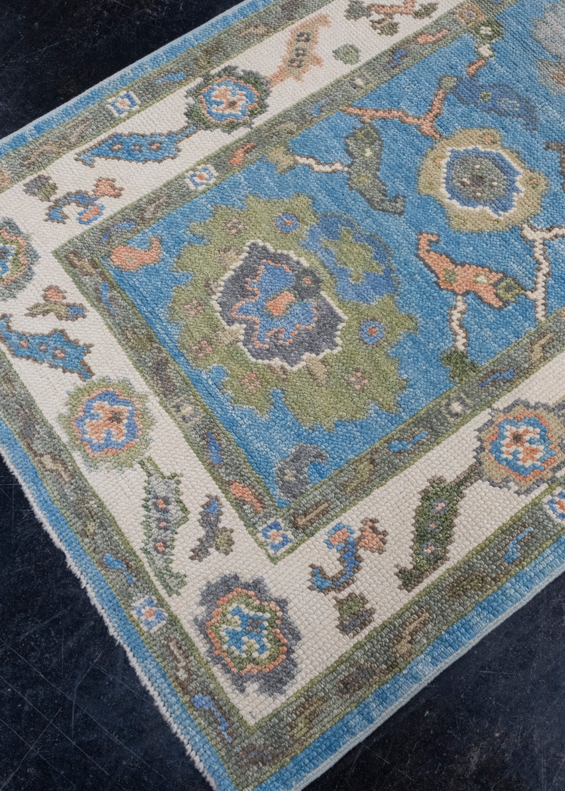 Turkish Oushak Rug 2'10" x 6'1" #16748