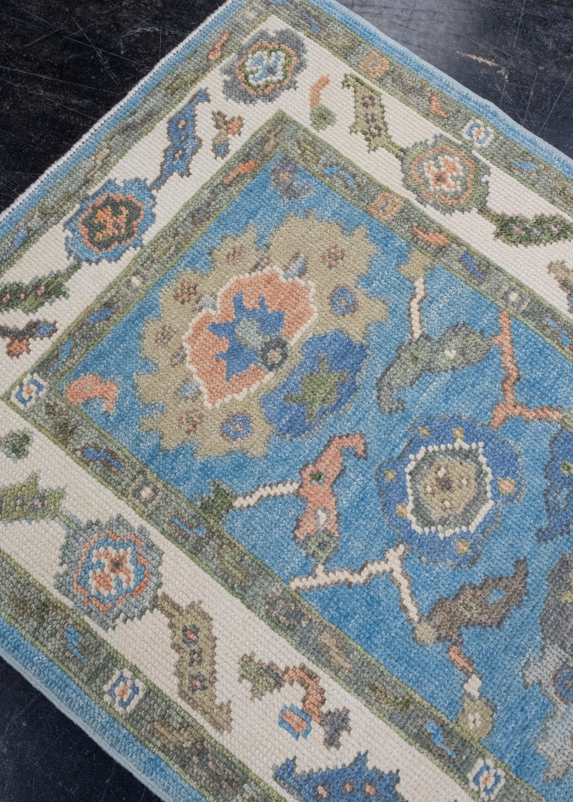 Turkish Oushak Rug 2'10" x 6'1" #16748