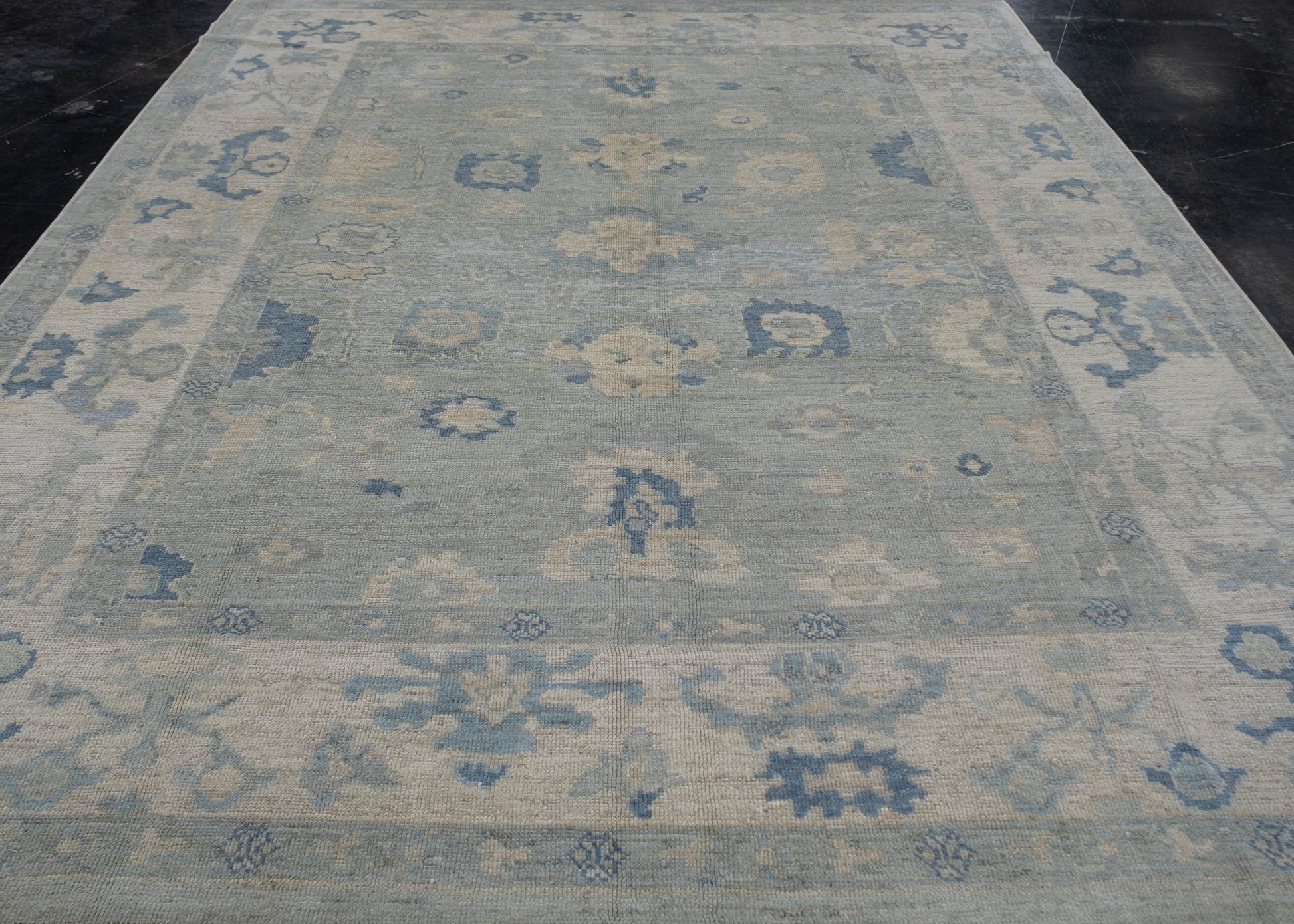 Turkish Oushak Rug 9'6" x 11'4" #12195