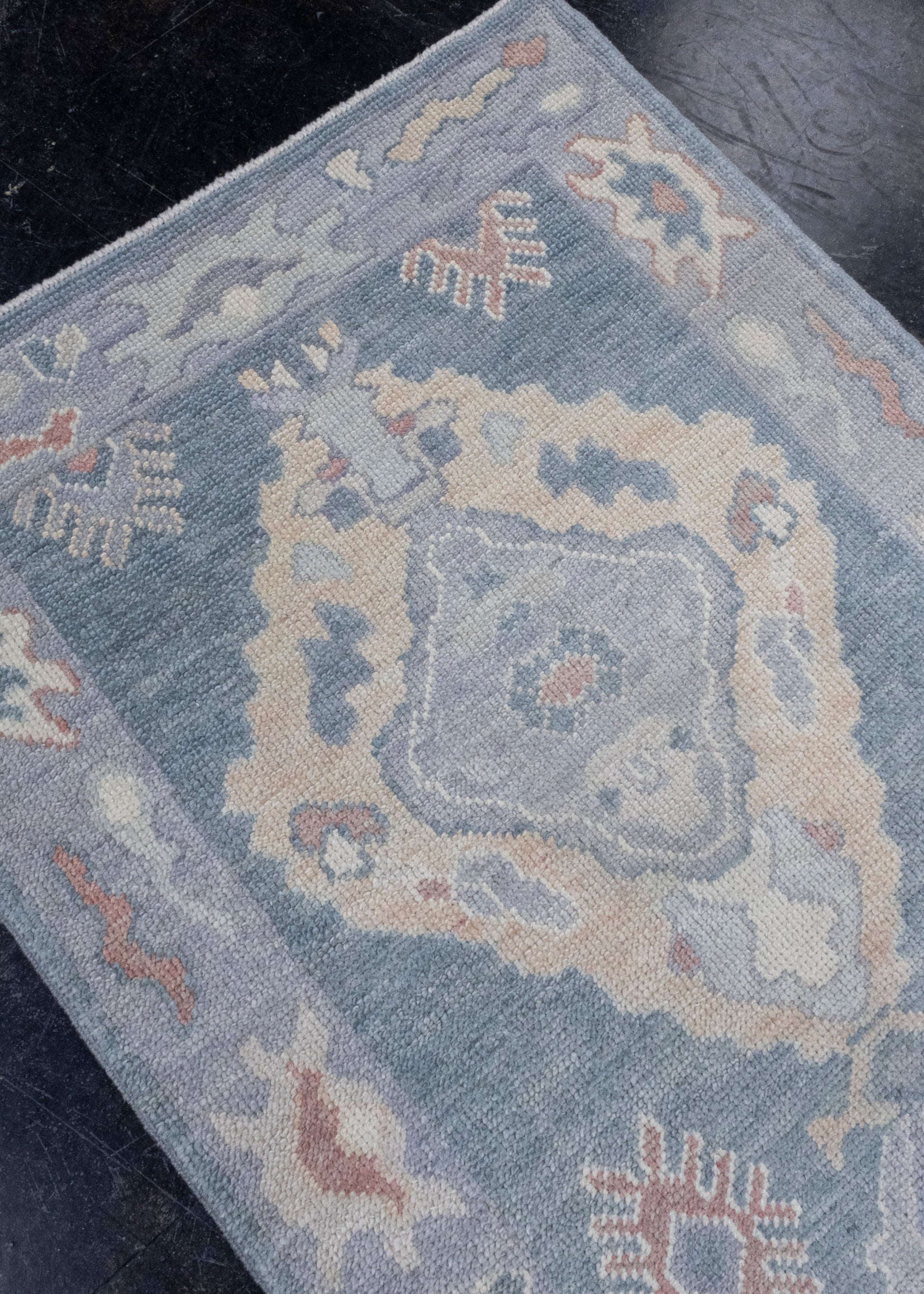 Turkish Oushak Runner Rug 2'9" x 9'11" #16604