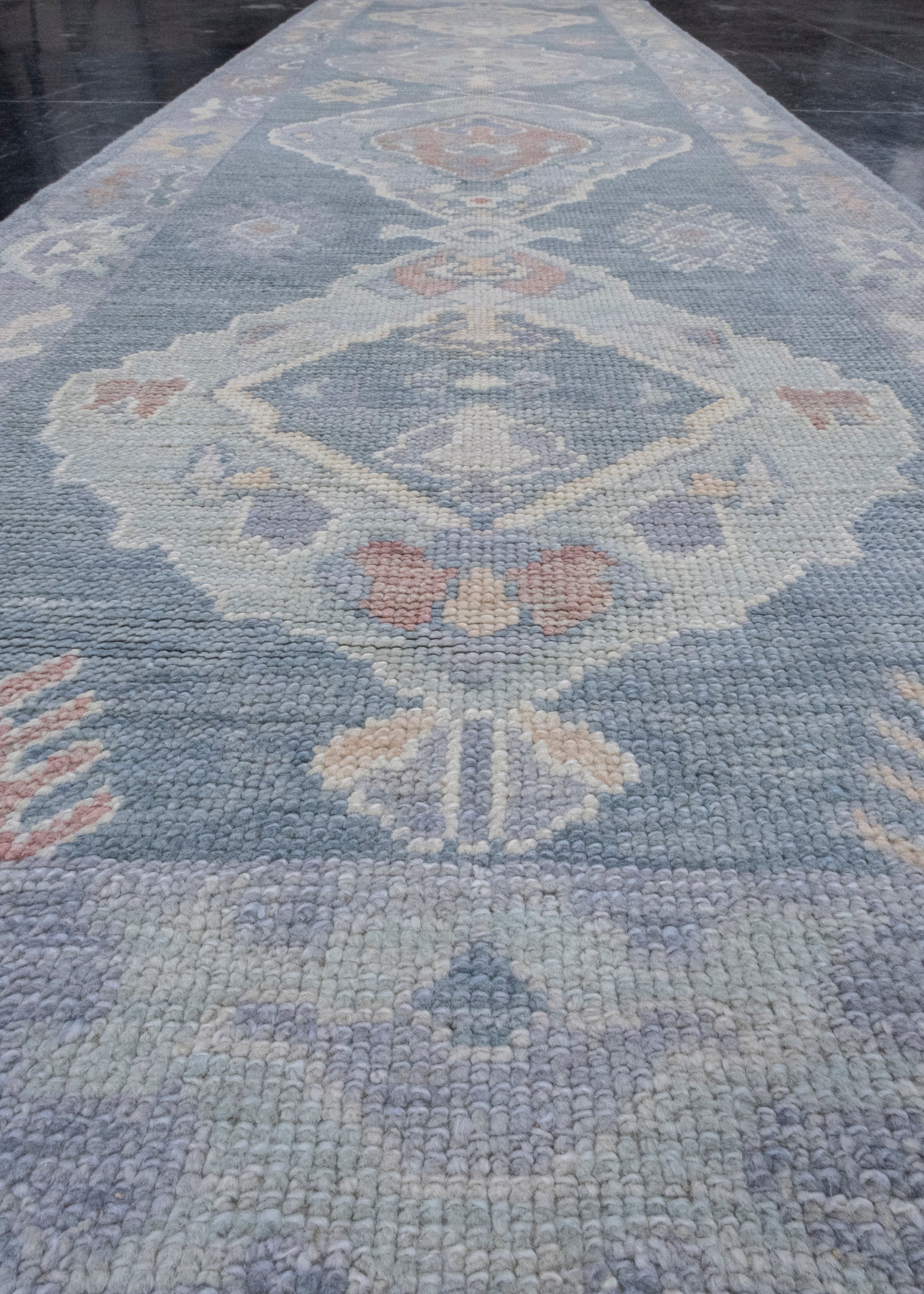Turkish Oushak Runner Rug 2'9" x 9'11" #16604
