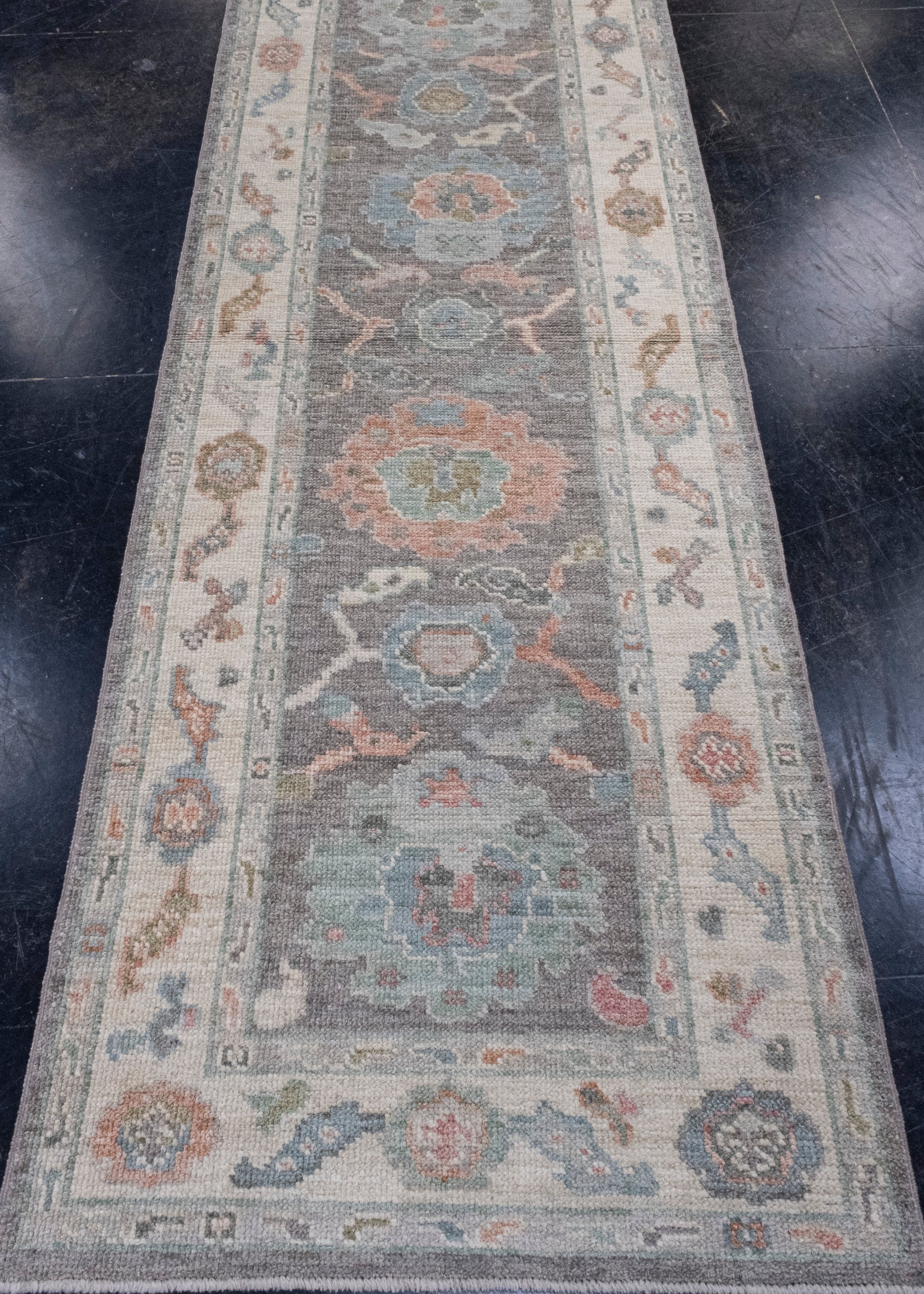 Turkish Oushak Runner Rug 2'9" x 8'1" #16210