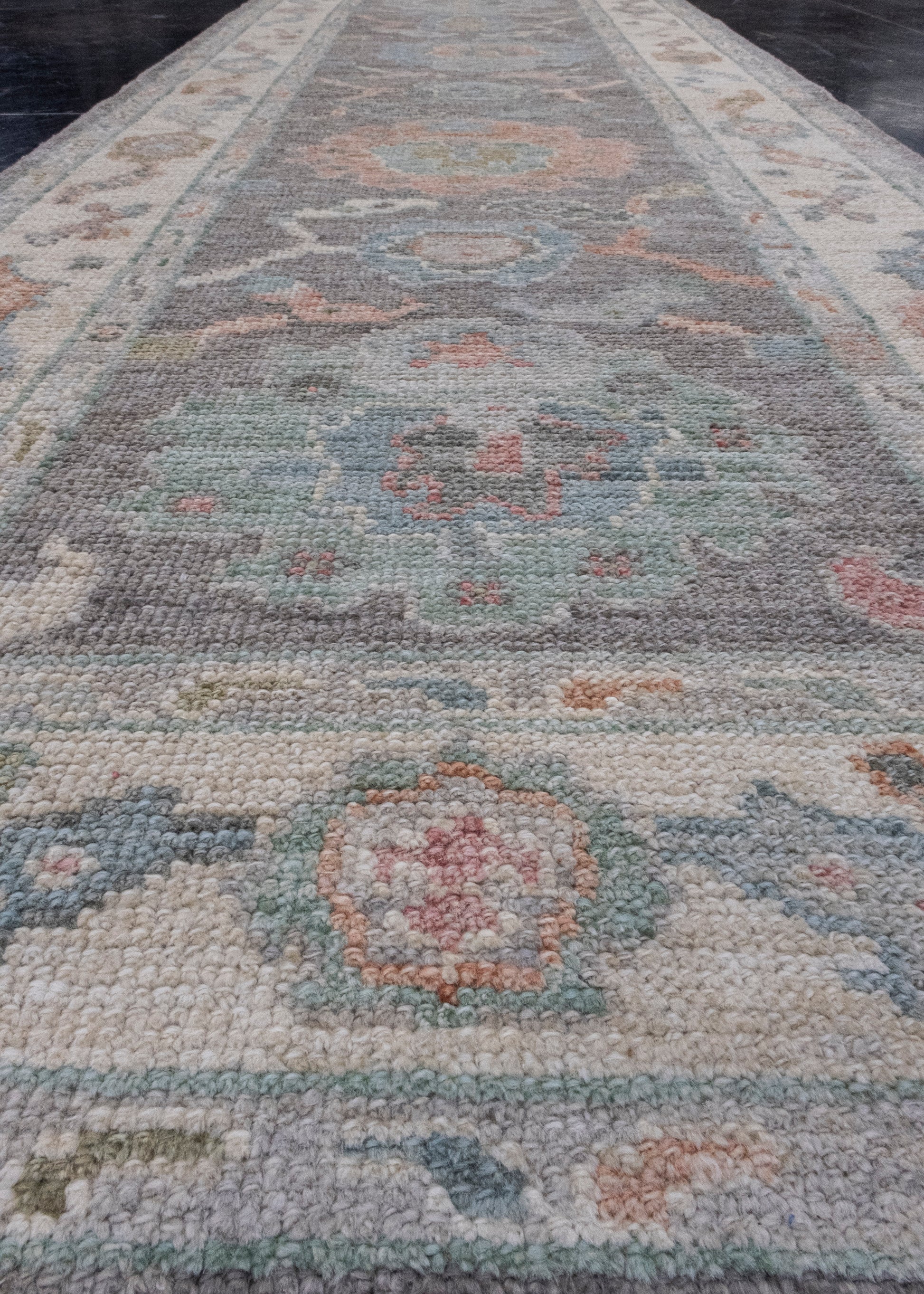Turkish Oushak Runner Rug 2'9" x 8'1" #16210