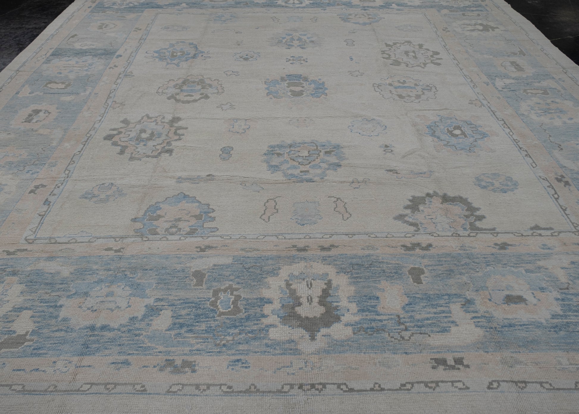 Turkish Oushak Rug 12'10" x 13'7" #3245