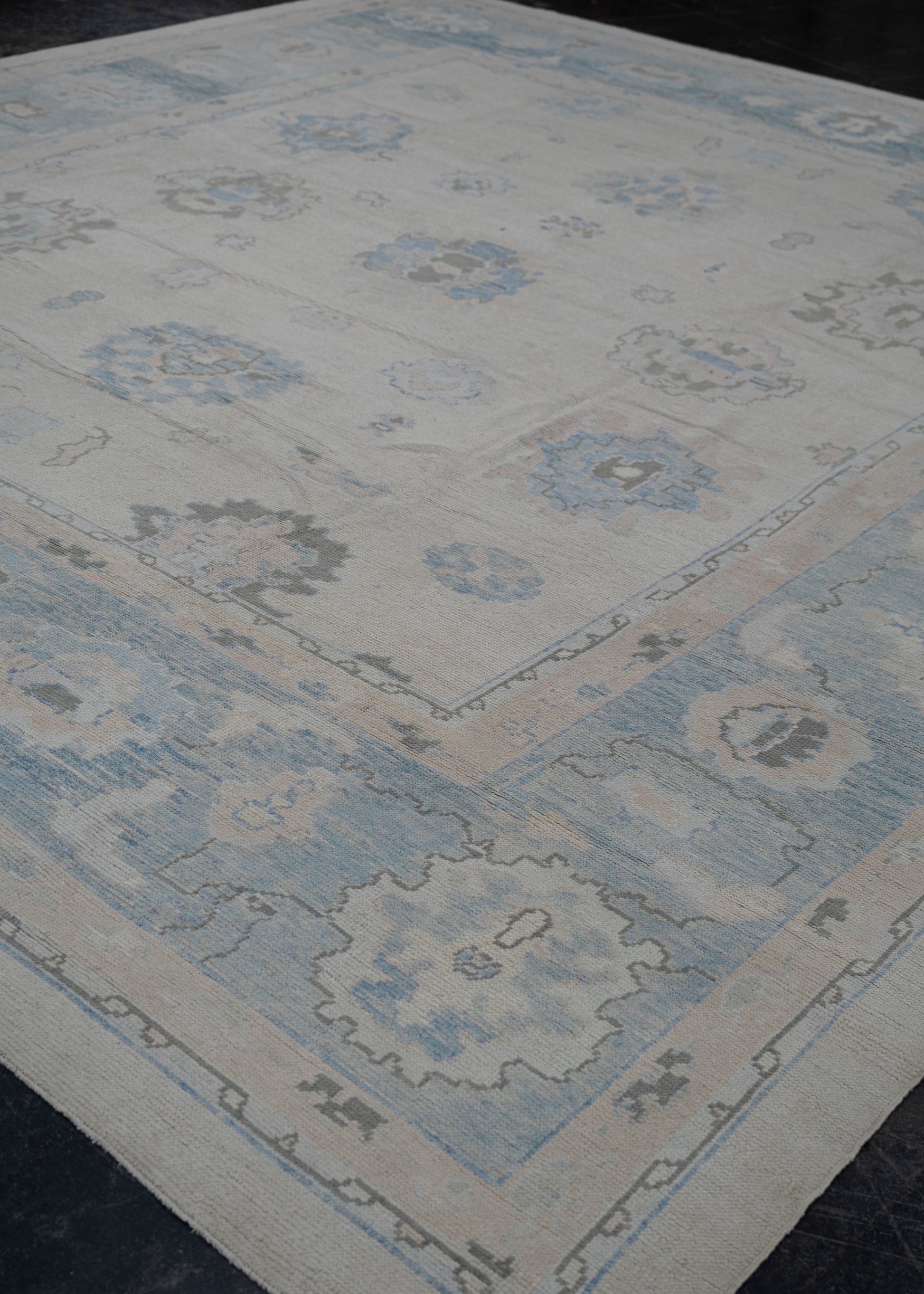 Turkish Oushak Rug 12'10" x 13'7" #3245